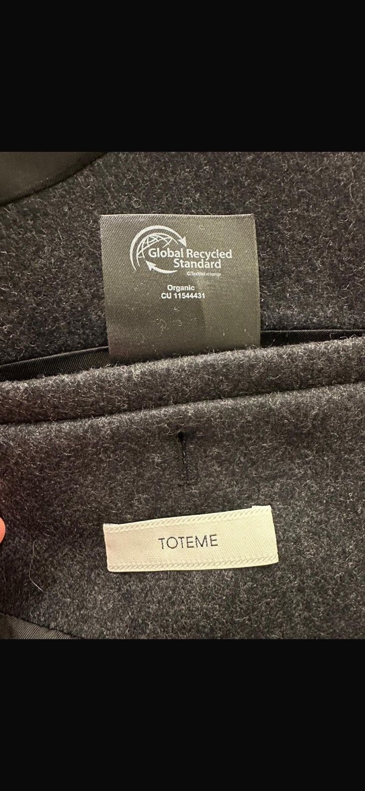 Toteme BROAD MIDI COAT Size L / US 10 / IT 46 - 5 Thumbnail