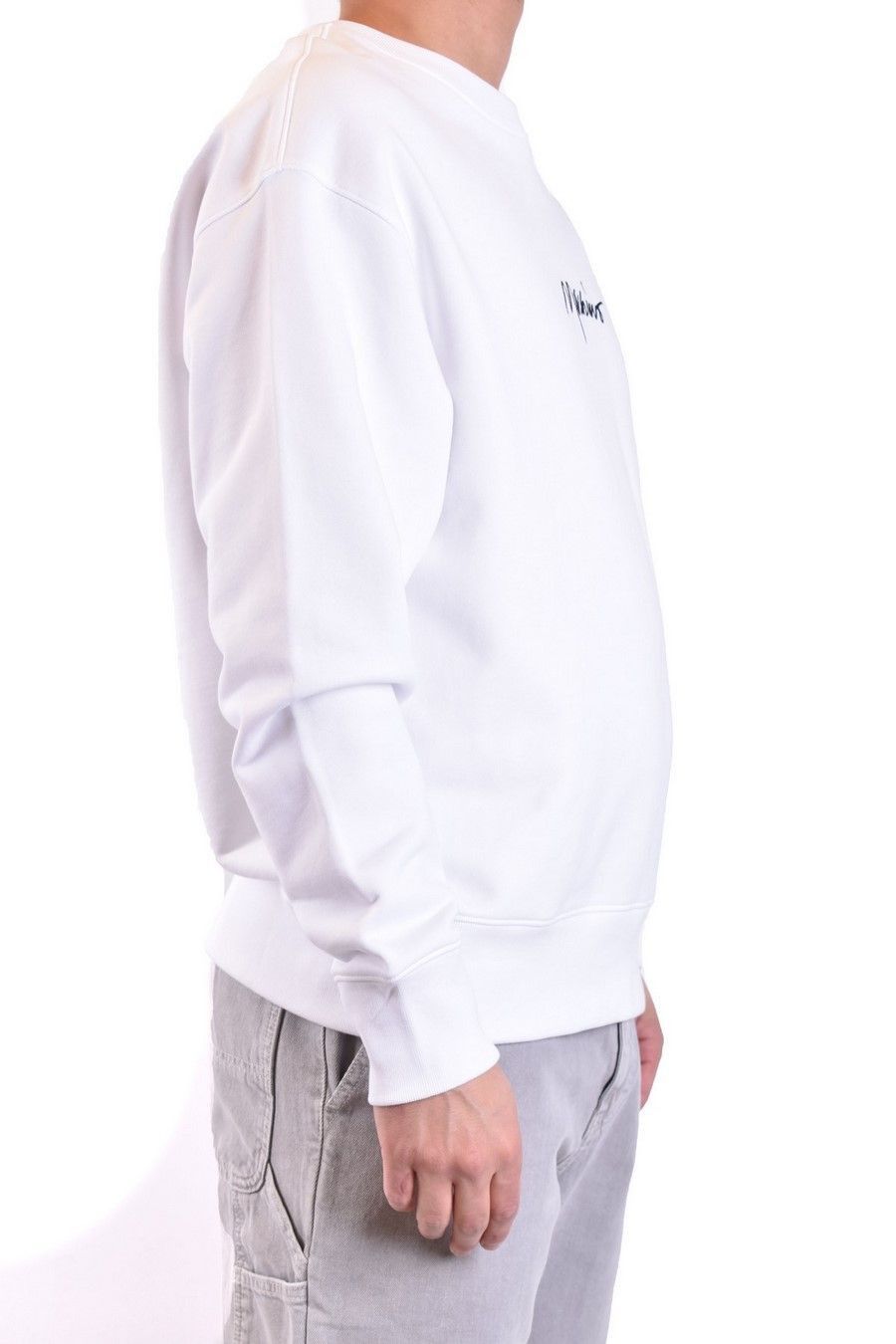 Moschino o1y0225 Logo Crewneck Sweatshirt in White Size US M / EU 48-50 / 2 - 3 Thumbnail