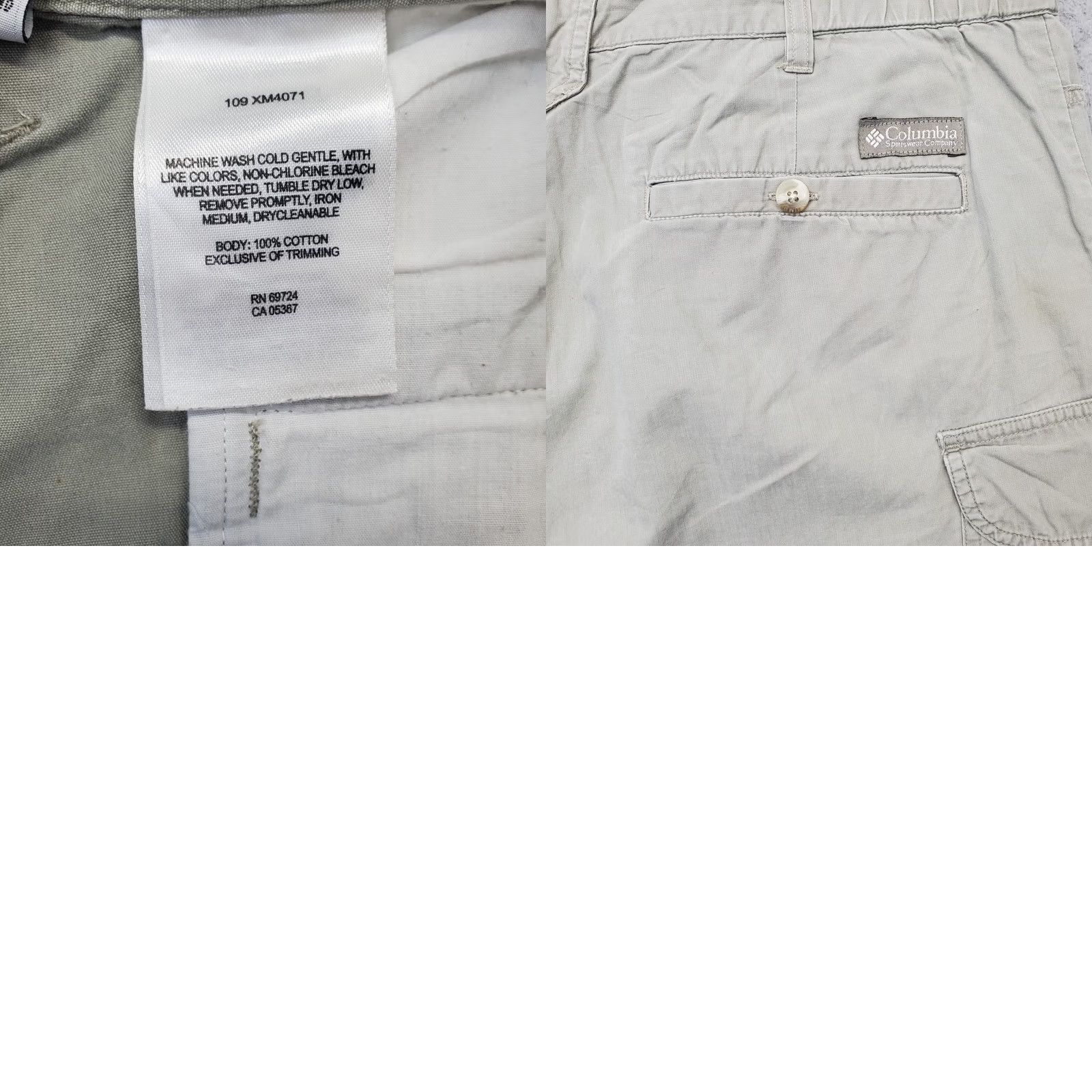Vintage Columbia Mens Cargo Shorts 38 Tan Pleated Utility Pocket Elastic Waist 7.75 Inseam Size US 38 / EU 54 - 8 Thumbnail
