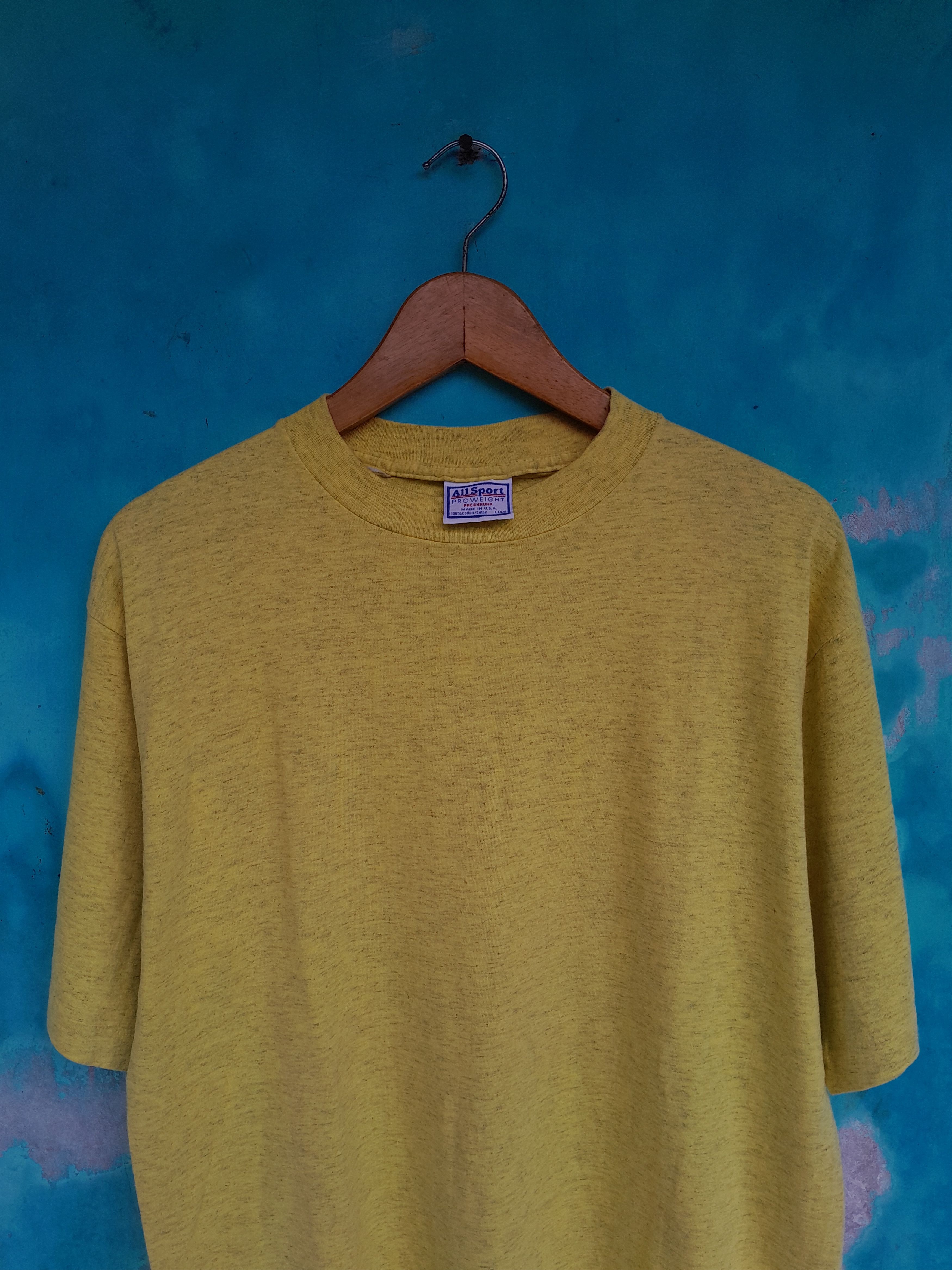 All Sport Vintage 90s All Sport Blank tee Shirt Size US L / EU 52-54 / 3 - 5 Thumbnail
