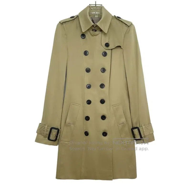 Burberry Burberry Green Cotton Mid-Length Women's Trench Coat. Size M / US 6-8 / IT 42-44 - 1 Thumbnail