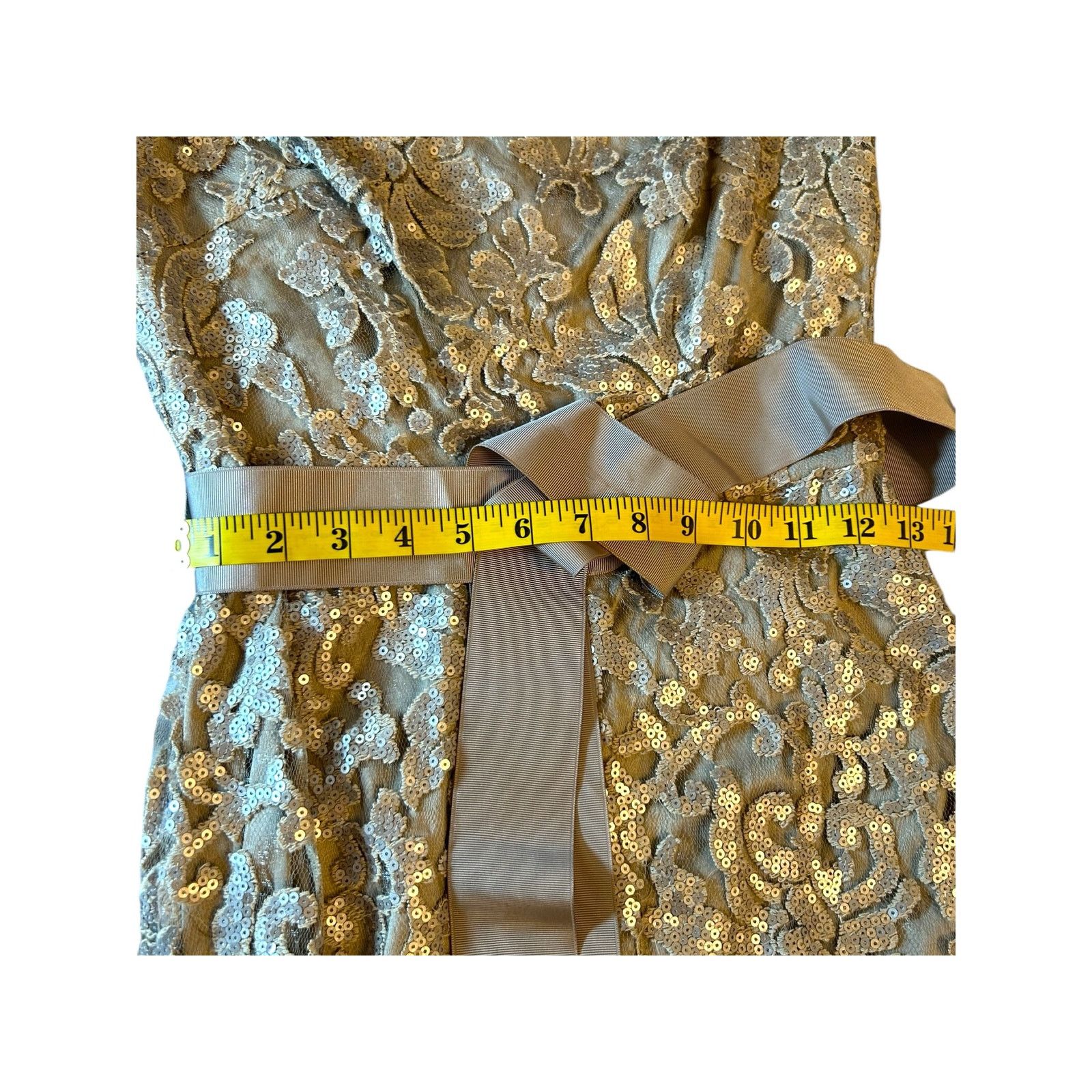 Tadashi Shoji Tadashi Shoji Waverly Sequin Embroidered Gown - Size 2 Size XS / US 0-2 / IT 36-38 - 7 Thumbnail