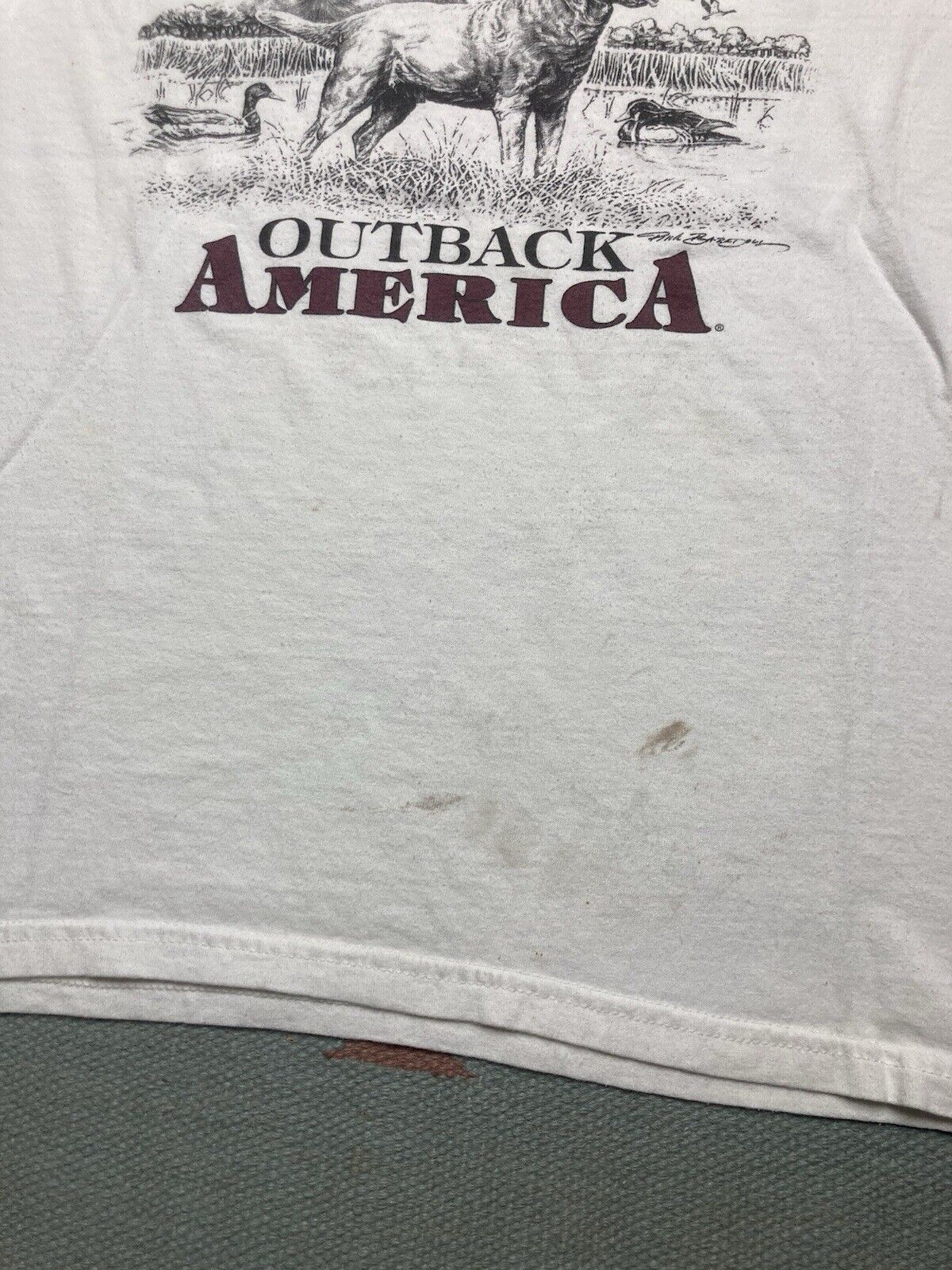 Vintage Vtg t shirt outback america dogs retriever animal tee medium Size US M / EU 48-50 / 2 - 2 Thumbnail