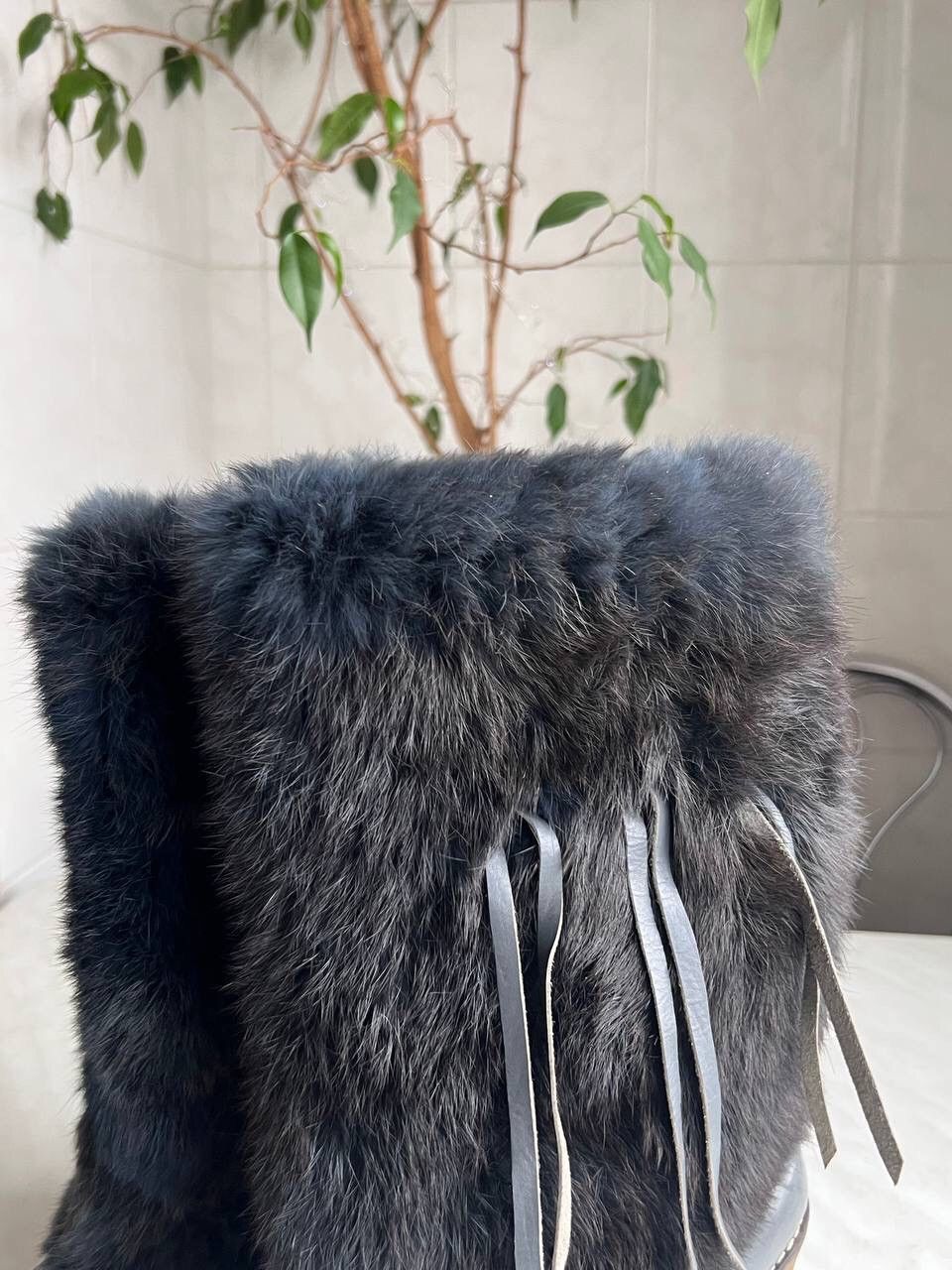 Yeti Fur Yeti Vintage Winter High Platform Boots Y2K 2000s FUR Size US 7 / IT 37 - 3 Thumbnail