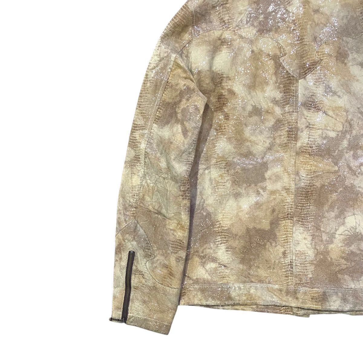 Tornado Mart ‼️LAST DROP‼️Tornado Mart Shiny Textured Zipper Leather Jacket Size US M / EU 48-50 / 2 - 13 Thumbnail