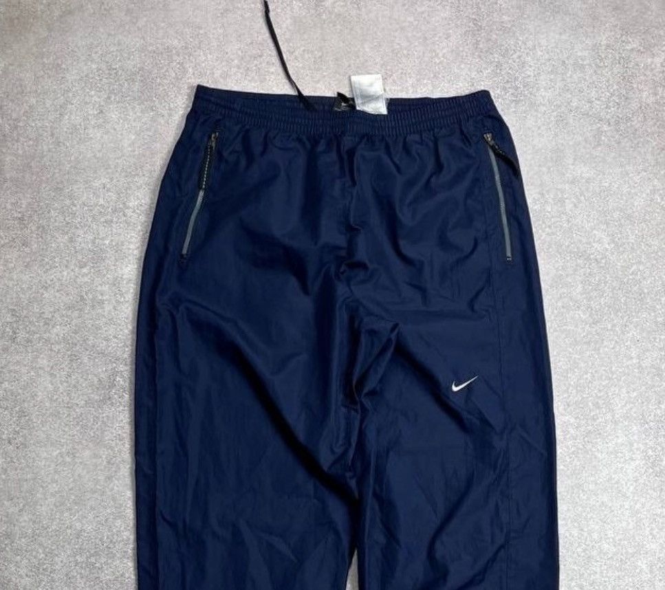 Nike VINTAGE NIKE SWOOSH SKEPTA STYLE NYLON FLARED TRACK PANTS S Size US 31 - 2 Thumbnail