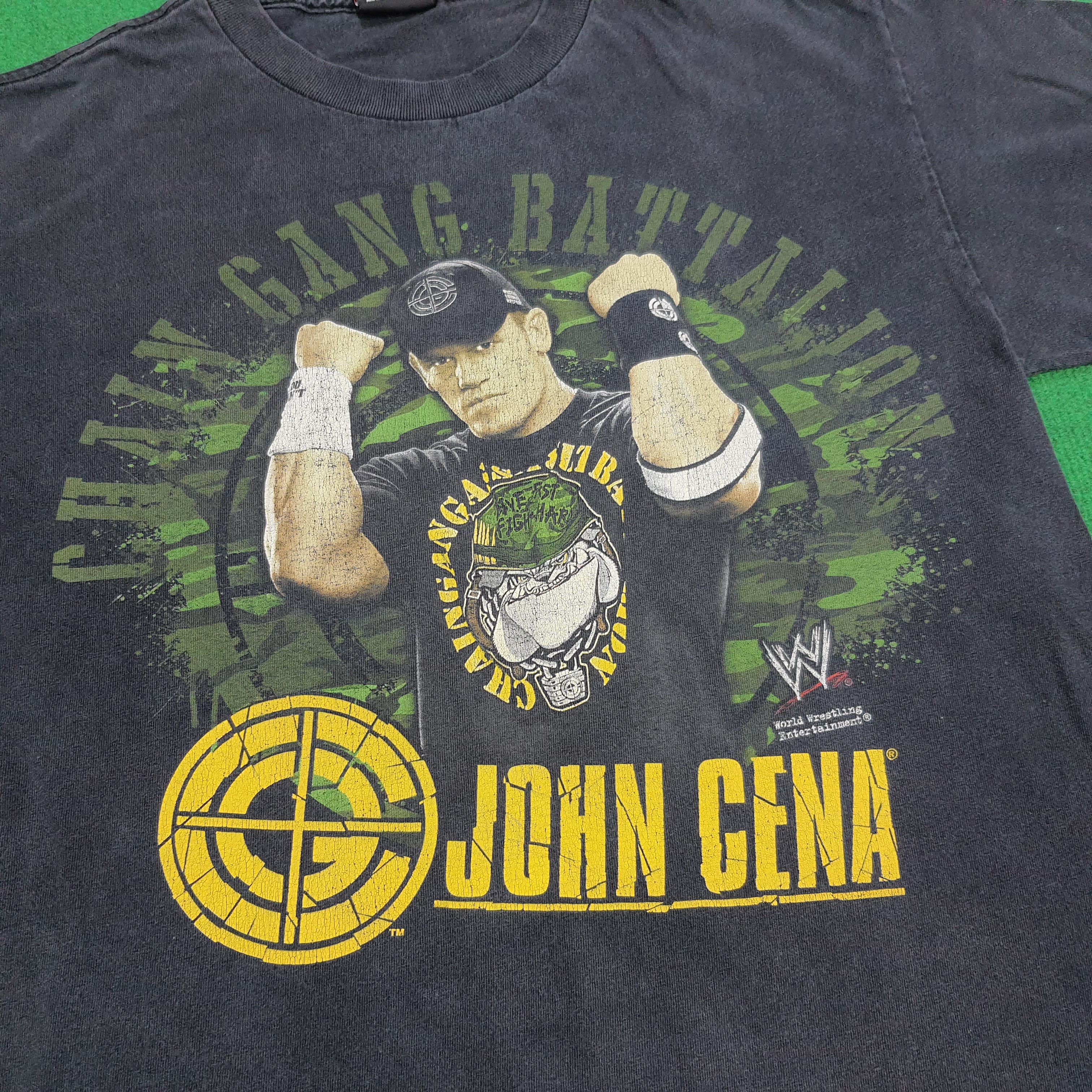 Vintage × WWE Vintage John Cena WWE CHAMPION Tshirt Size US M / EU 48-50 / 2 - 2 Thumbnail