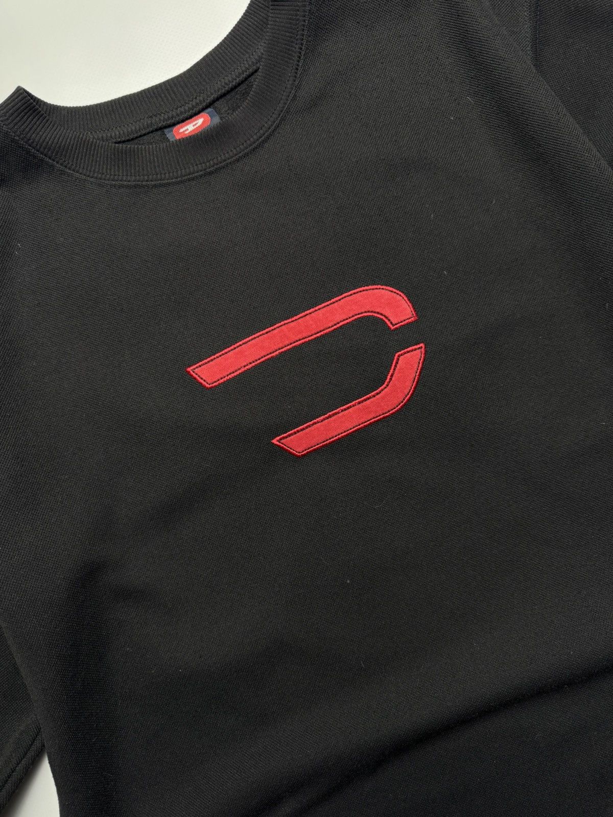 Diesel Diesel "D" Logo & Sleeve Hits Sweatshirt - Black/Red Size US L / EU 52-54 / 3 - 3 Thumbnail