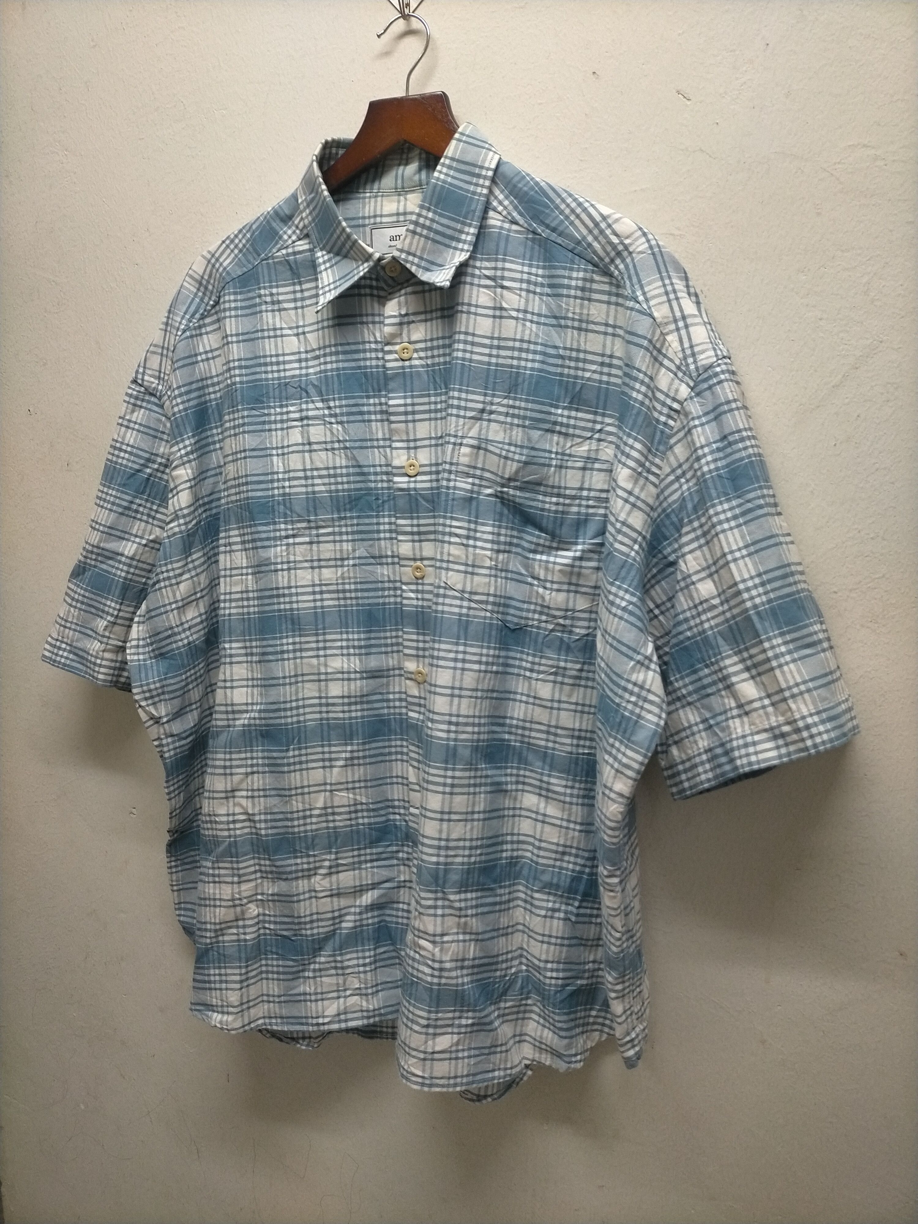 AMI AMI Plaid Checked Button Ups Boxy Fits Shirts Size US M / EU 48-50 / 2 - 4 Thumbnail