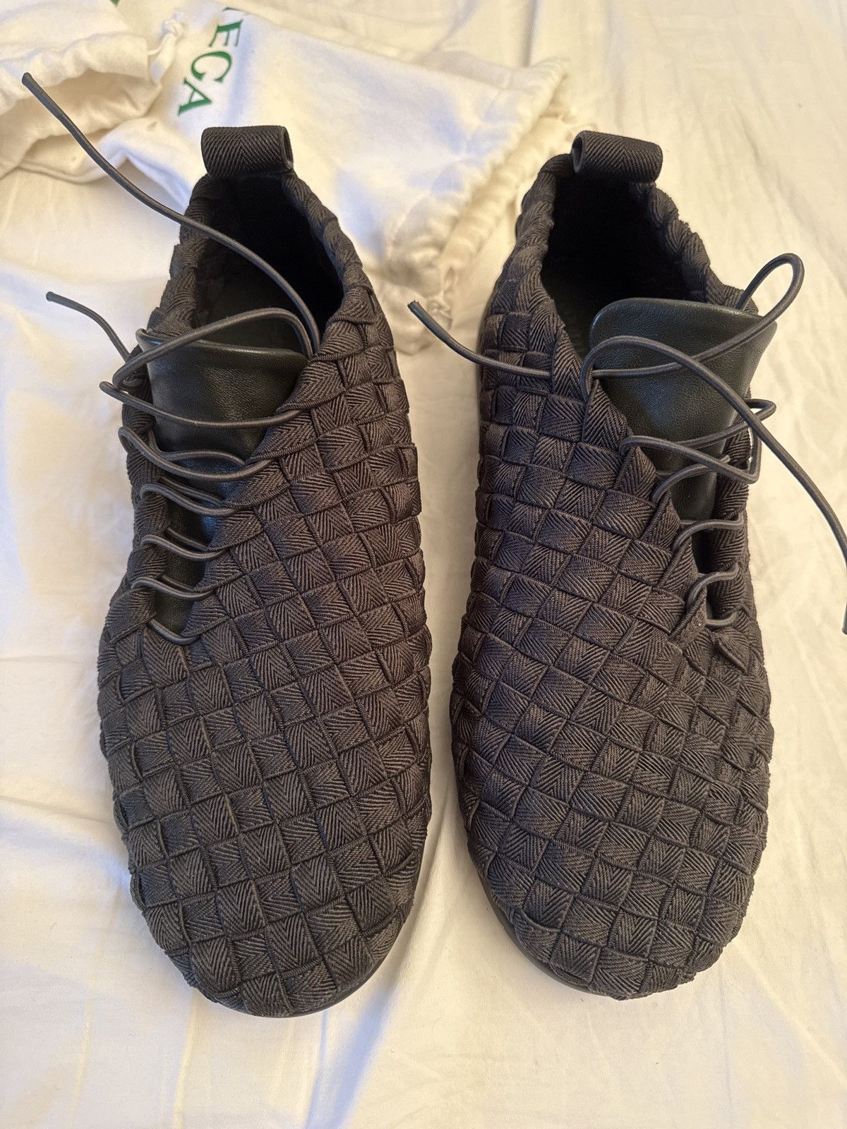 Bottega Veneta Bottega Veneta Intrecciato Plat Black woven sneaker 8.5 Size US 8.5 / EU 41-42 - 11 Thumbnail