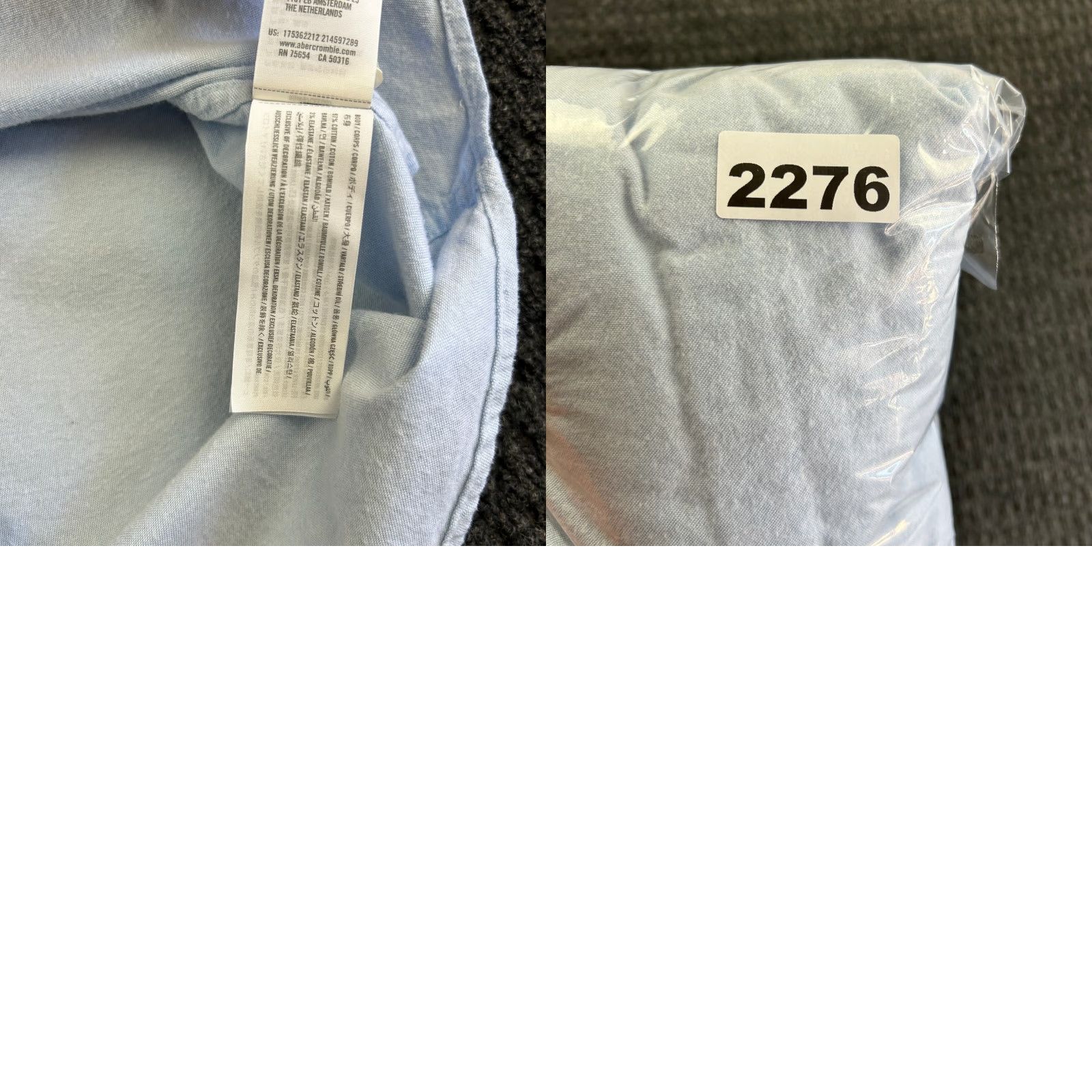 Abercrombie & Fitch VINTAGE Abercrombie & Fitch Solid Button Shirt Mens Long Sleeve XL Blue Flesh Moose Icon Size US XL / EU 56 / 4 - 8 Thumbnail