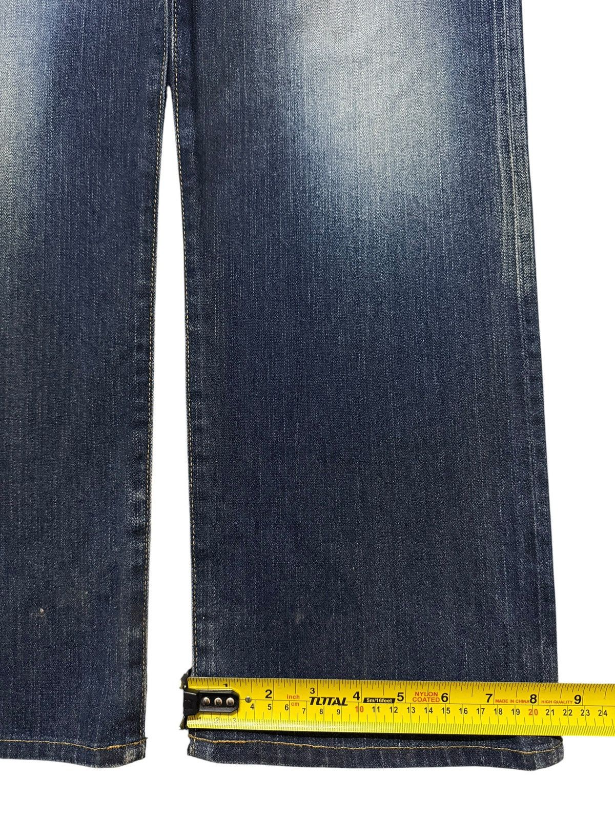 Sugar Cane Vintage 90s Japanese Half Selvedge Blue Faded Wide Leg Loose Size US 34 / EU 50 - 15 Thumbnail