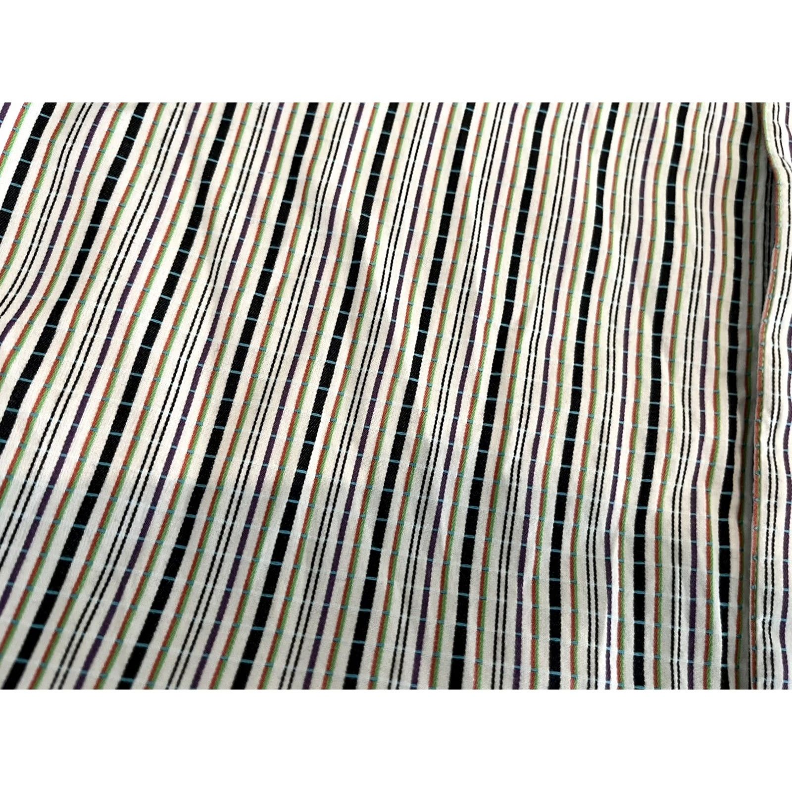 Robert Graham Robert Graham Long Sleeve Button-Up Shirt Mens L Multicolor Striped Cotton Shirt Size US L / EU 52-54 / 3 - 5 Thumbnail