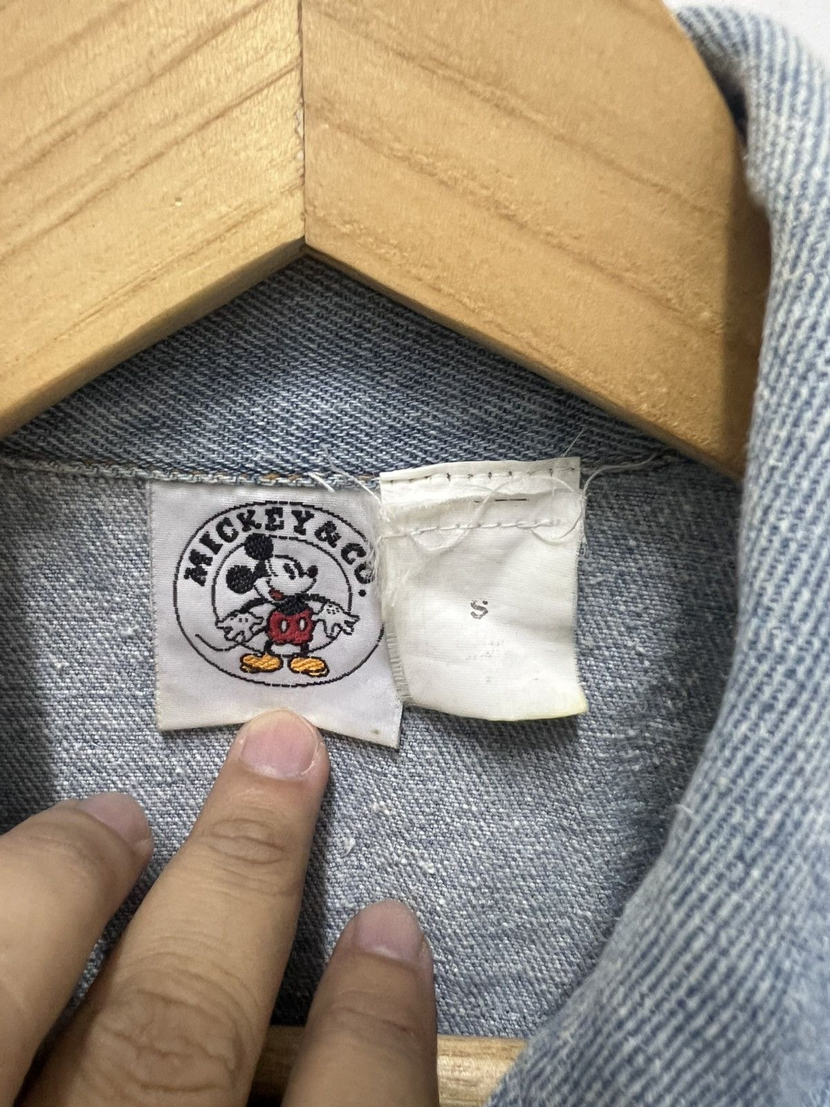 Mickey Mouse × Vintage Vintage Mickey Mouse Denim Jacket Size US S / EU 44-46 / 1 - 5 Thumbnail