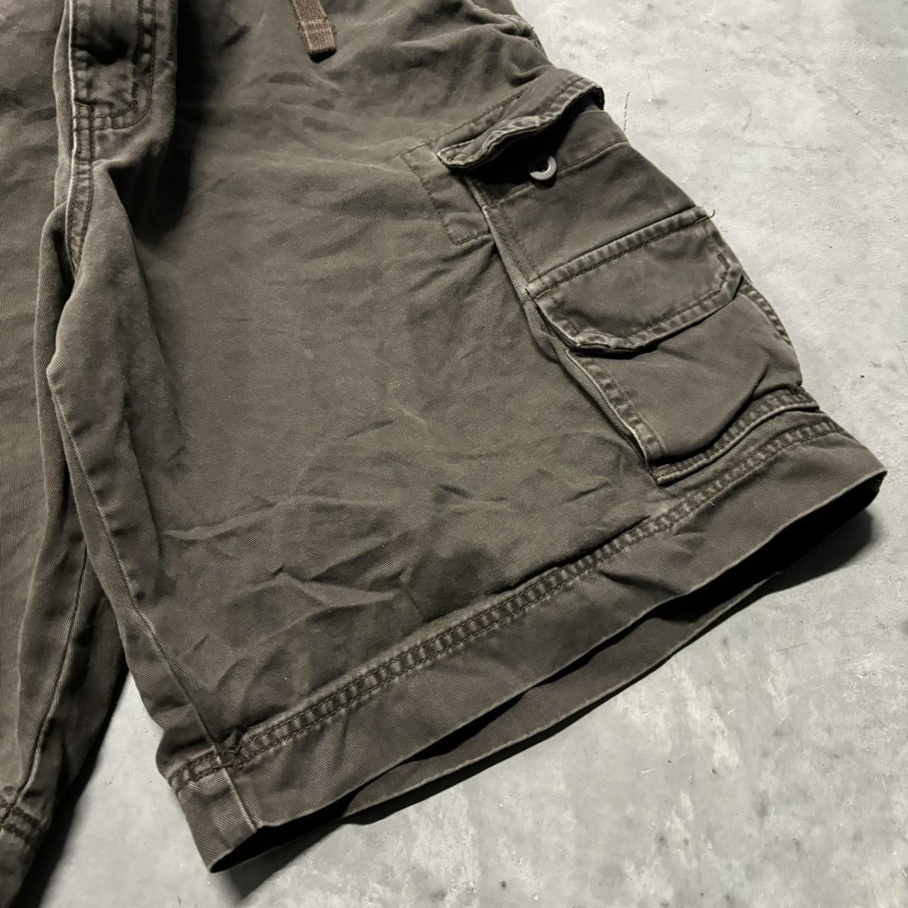 Japanese Brand × Vintage Crazy Vintage Y2K/2000s Baggy Grunge Brown Skater Style Cargo Shorts! Size US 40 / EU 56 - 4 Thumbnail