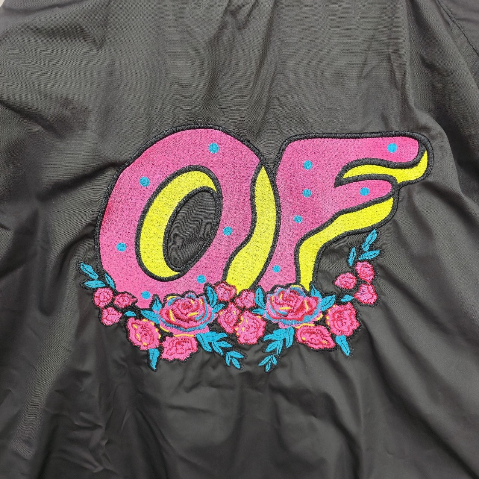 Odd Future OFWGKTA Varsity Bomber Jacket Mens Large Roses