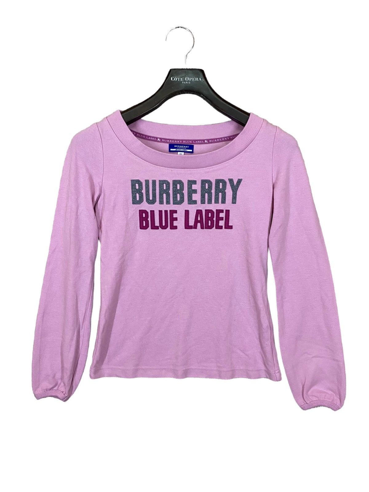 Vintage burberry blue label spellout sweater very rare