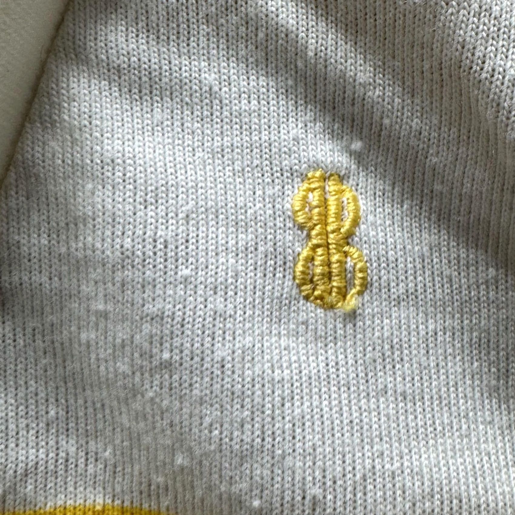 Vintage Vintage Yellow Striped Shirt Mens M V-Neck Cotton Relaxed Jersey Lightweight 90s Size US M / EU 48-50 / 2 - 7 Thumbnail