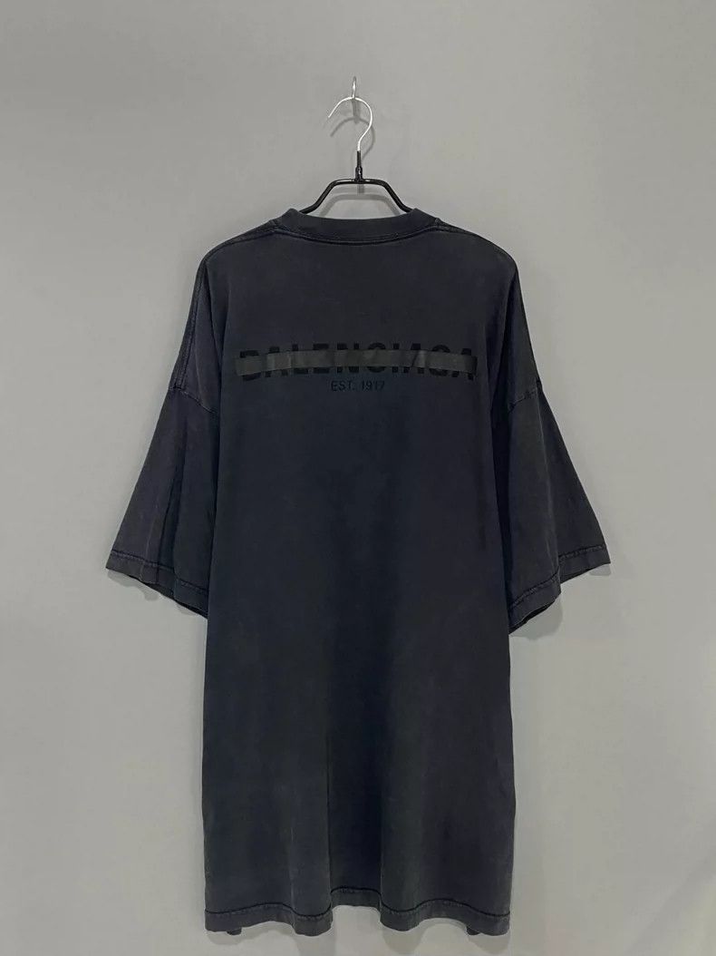 Balenciaga Balenciaga Logo Covered Short Sleeve Tee - dmc Size US M / EU 48-50 / 2 - 1 Thumbnail