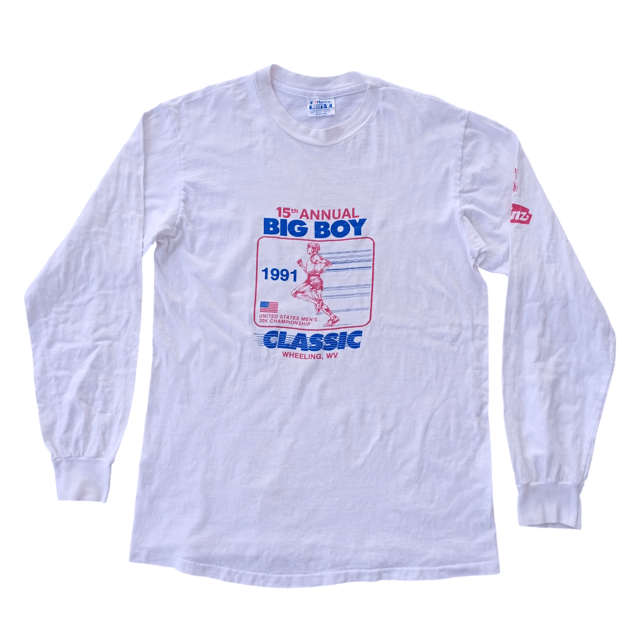 Hanes × Vintage Vintage 90s 1991 Big Boy Running Classic Heinz USA Adidas Size US M / EU 48-50 / 2 - 1 Thumbnail
