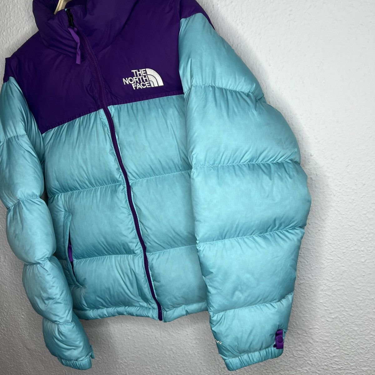 The North Face The North Face Nuptse 700 Turqoise Blue Purple Logo Puffer Size US S / EU 44-46 / 1 - 3 Thumbnail