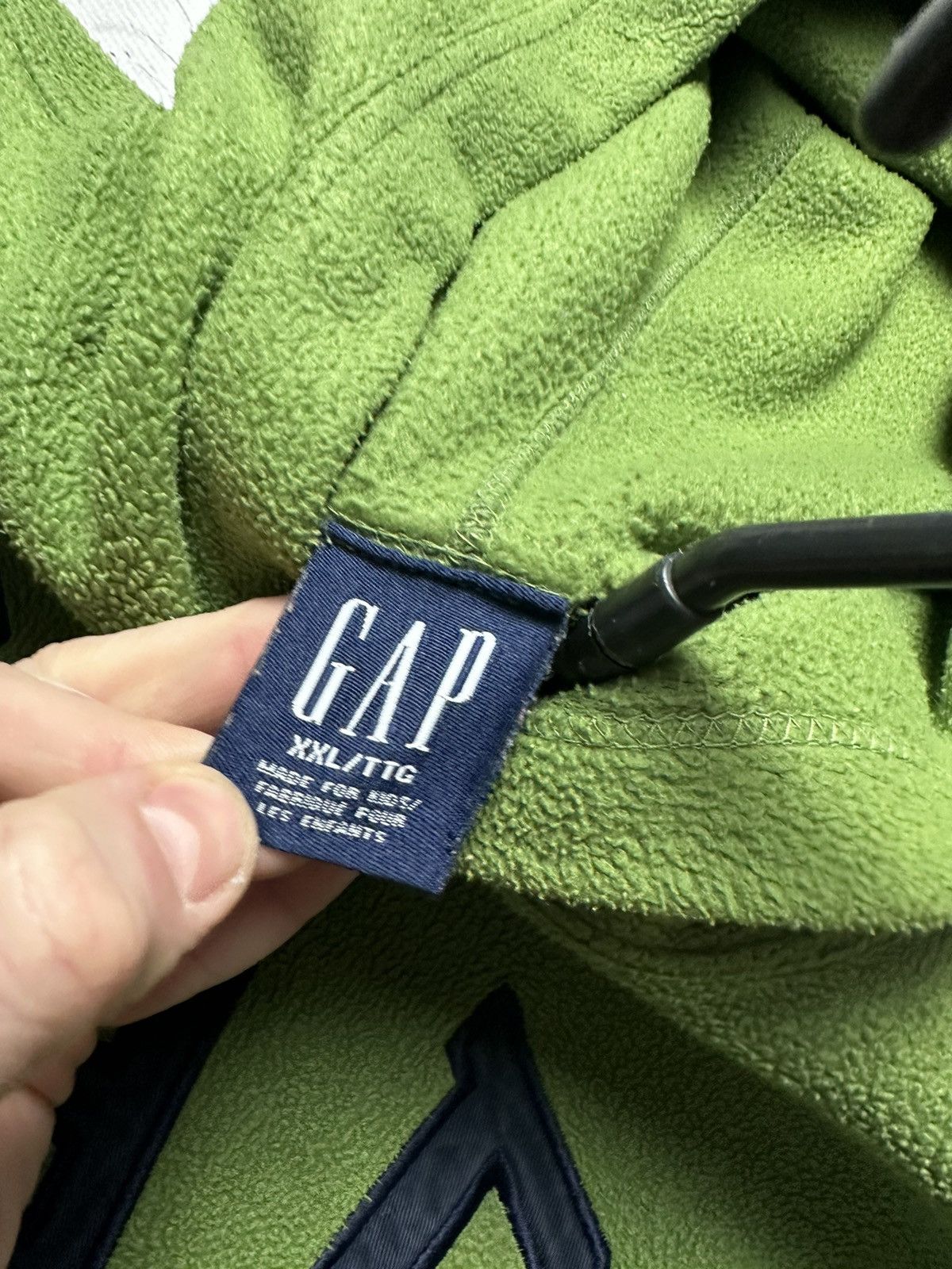 Gap × Vintage Vintage Gap fleece green hoodie size S big logo Size US S / EU 44-46 / 1 - 6 Thumbnail