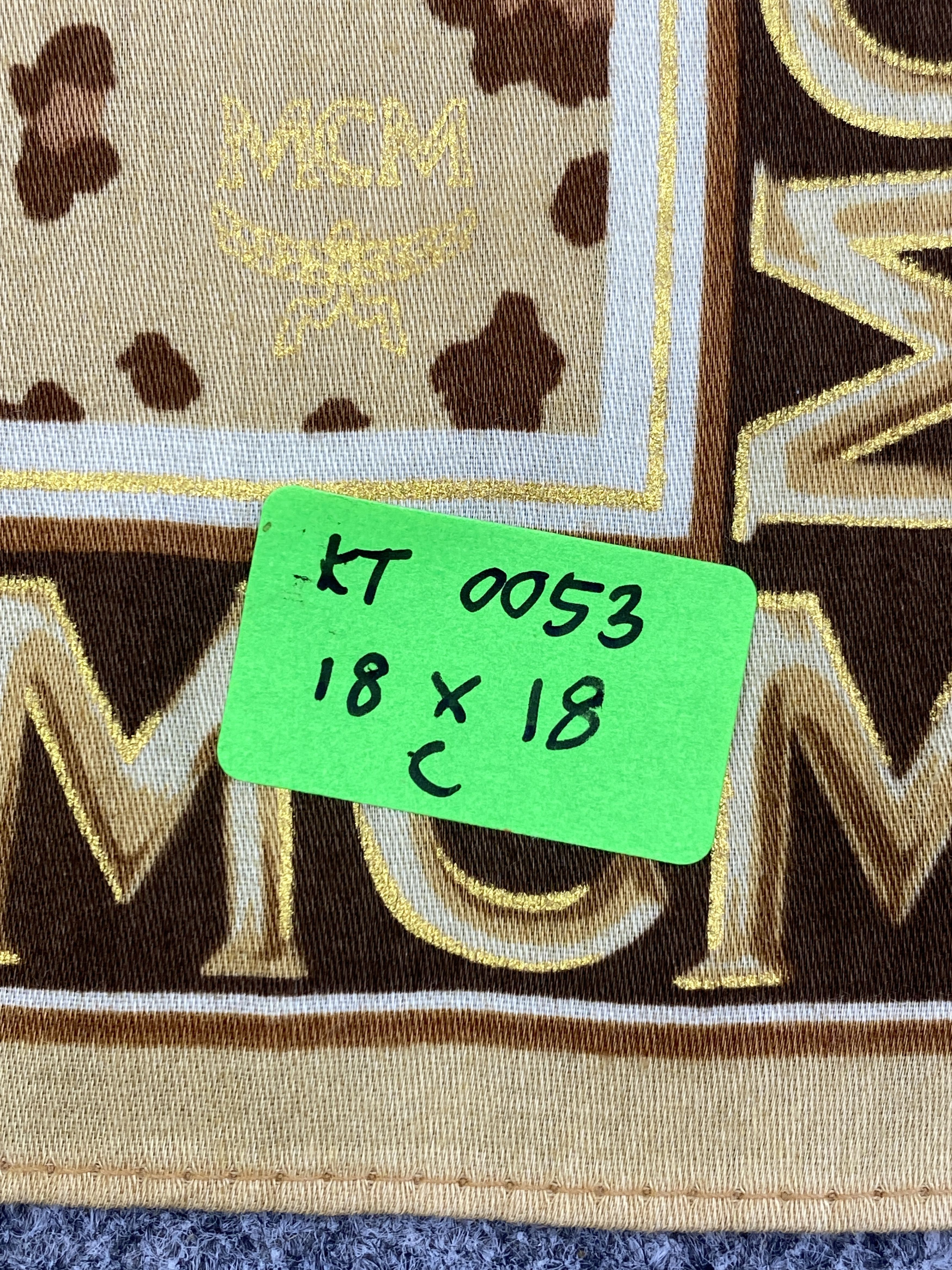 MCM Vintage MCM Leopard Print Handkerchief KT0053 Size ONE SIZE - 8 Thumbnail