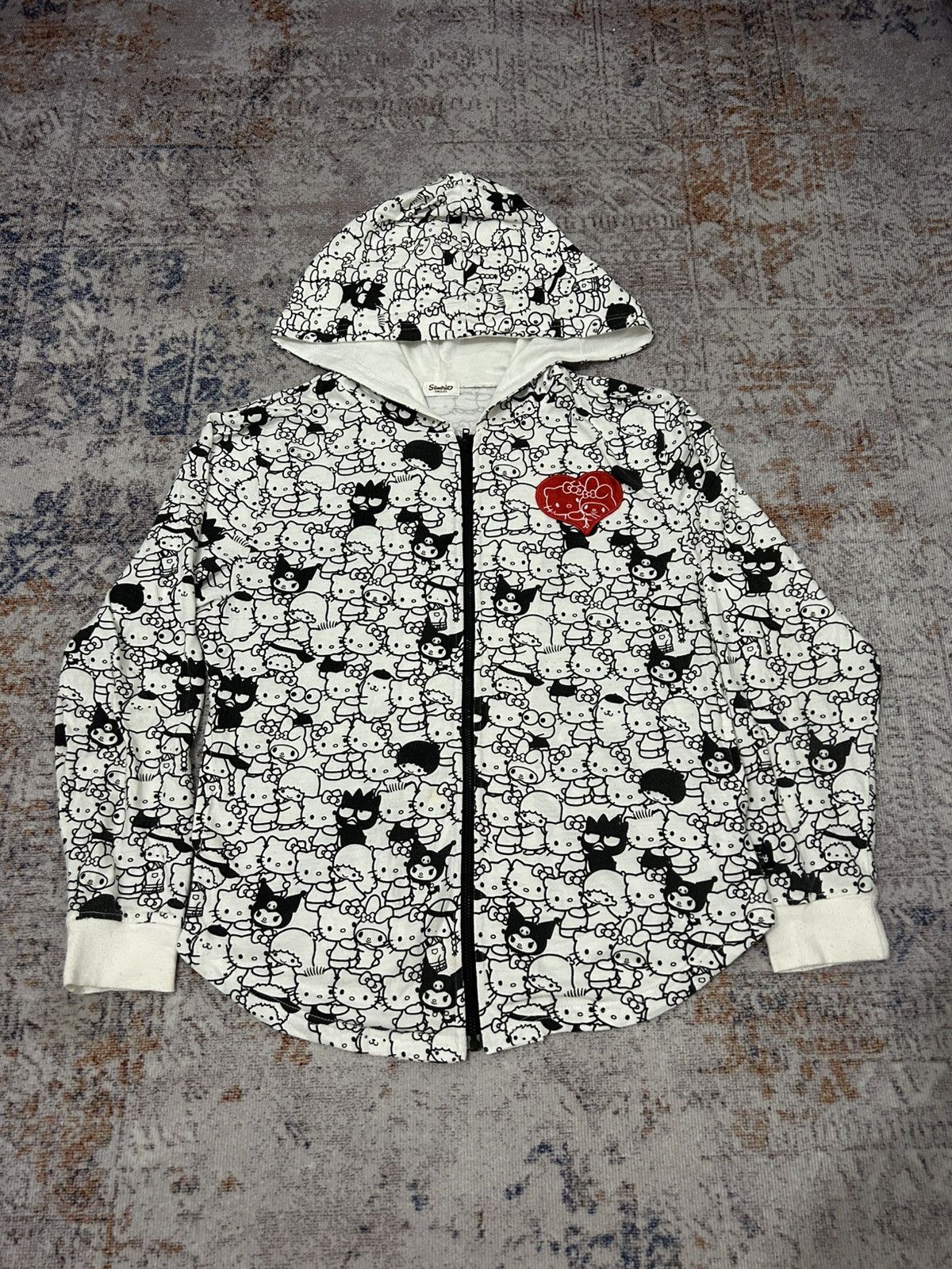 If Six Was Nine Hello Kitty Full Print zip Hoodie Size US S / EU 44-46 / 1 - 2 Thumbnail