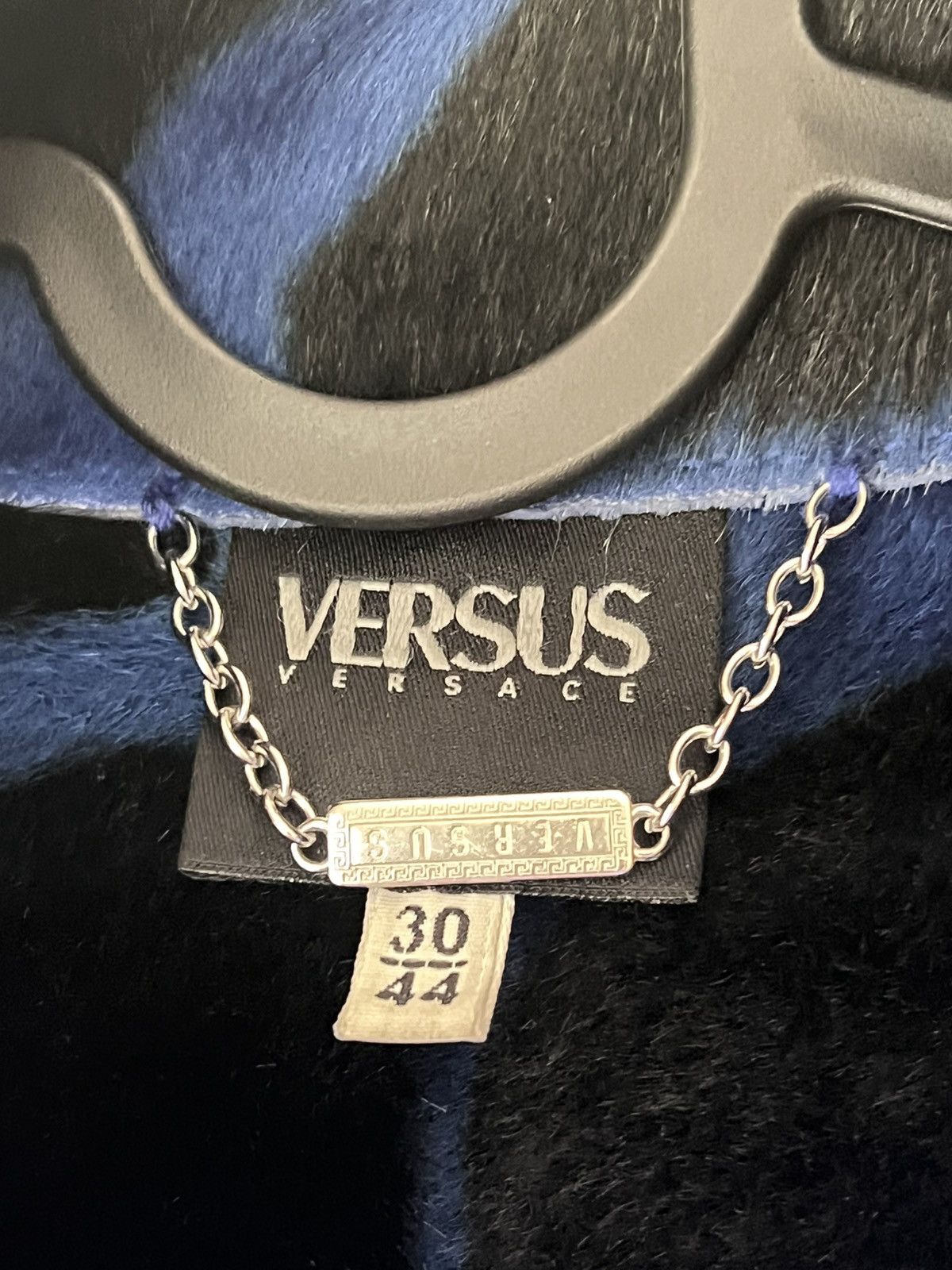 Versus Versace Versace Versus neon blue leopard pattern jacket Size L / US 10 / IT 46 - 5 Thumbnail