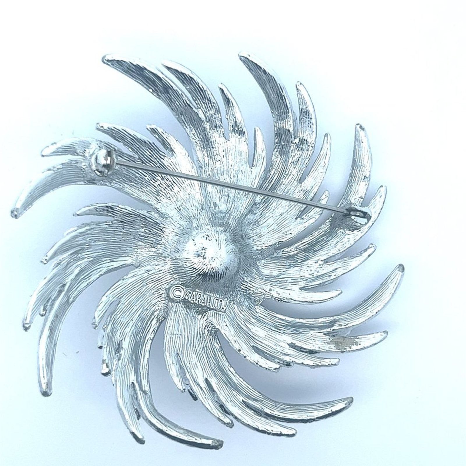 & Other Stories Vintage Sarah Coventry - Silver Sunburst Golden Pearl Brooch Size ONE SIZE - 2 Thumbnail