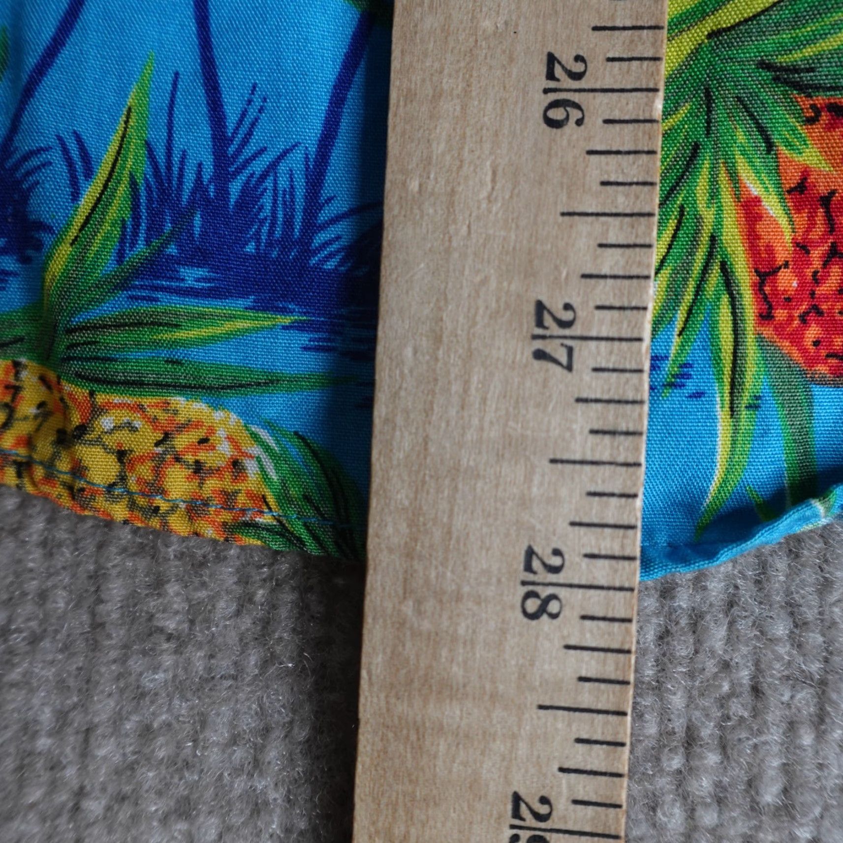 Gap VINTAGE Gap Womens Shirt Large Blue Hawaiian AOP Pineapples Loop Collar Size L / US 10 / IT 46 - 3 Thumbnail