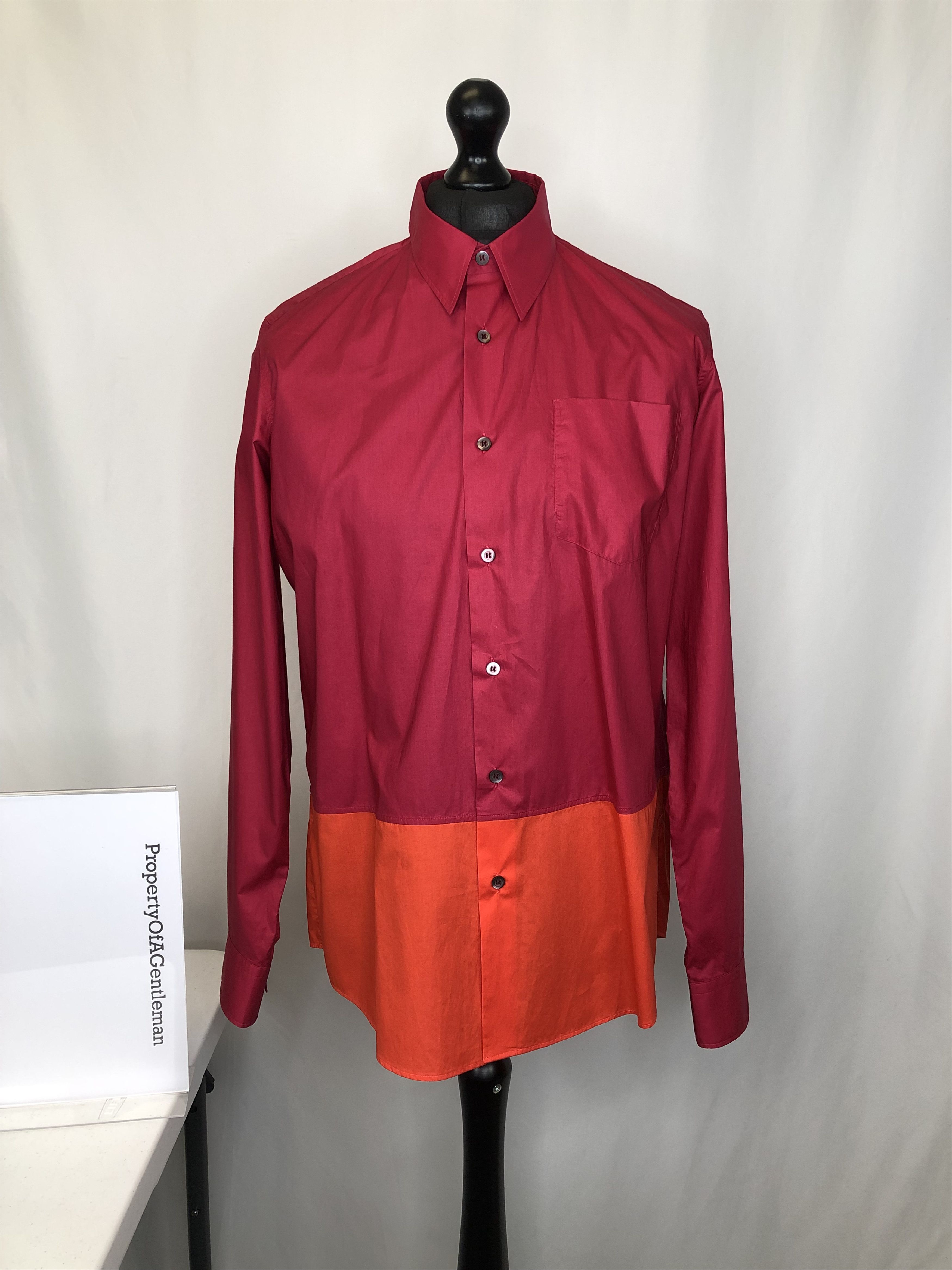 Dries Van Noten Dries Van Noten Colour Block Shirt Size US L / EU 52-54 / 3 - 1 Thumbnail