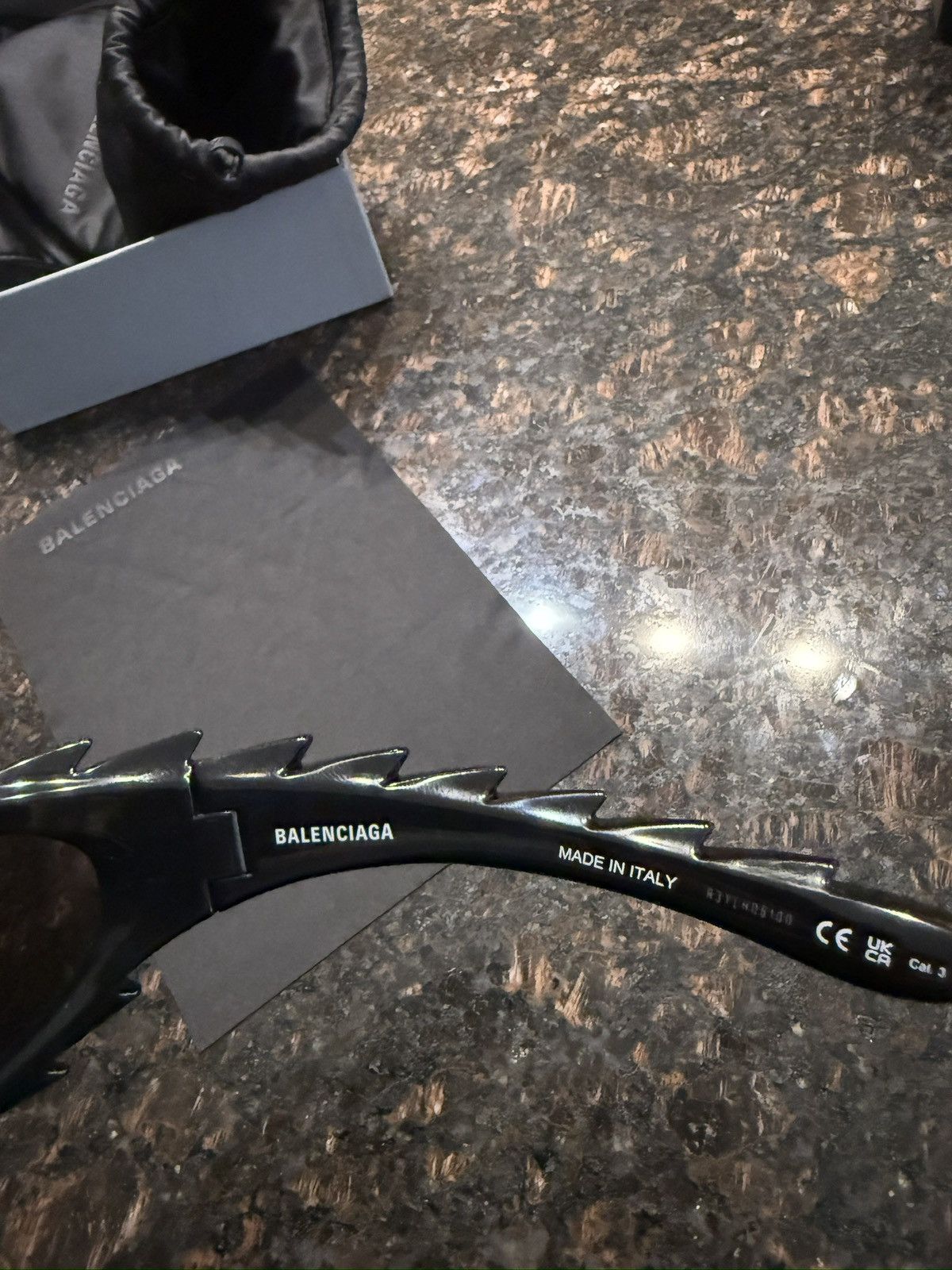 Balenciaga Balenciaga spike sunglasses in black Size ONE SIZE - 6 Thumbnail