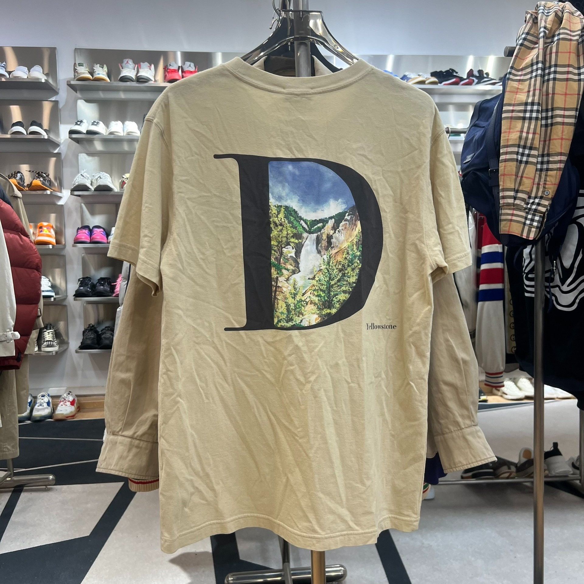 Dior DIOR SS22 Logo Embroidered Round Neck T-Shirt Size US S / EU 44-46 / 1 - 4 Thumbnail