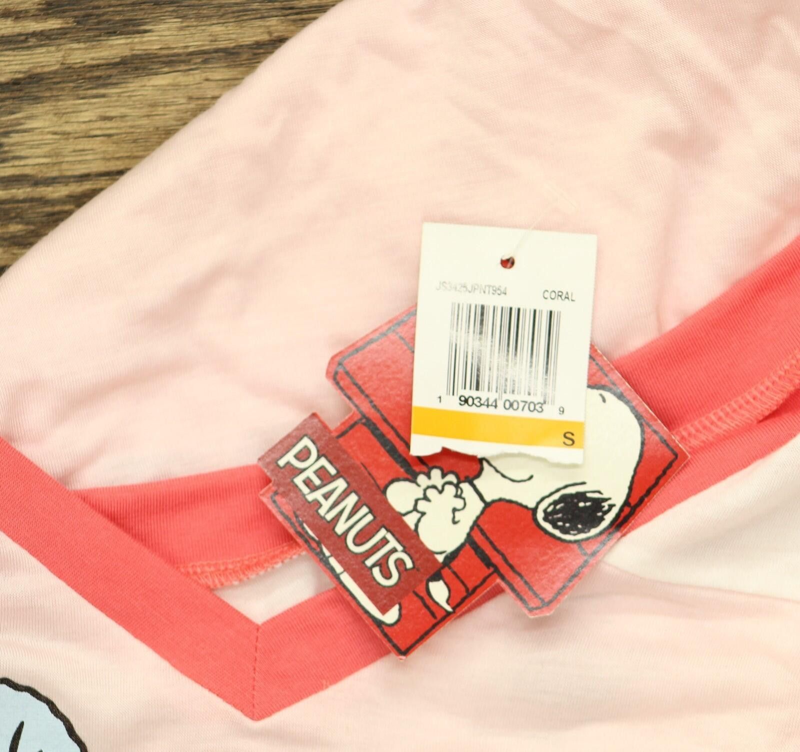 Peanuts Nwt Peanuts Graphic Tee Coral / Ivory / Neon Coral Pink S Size S / US 4 / IT 40 - 3 Thumbnail