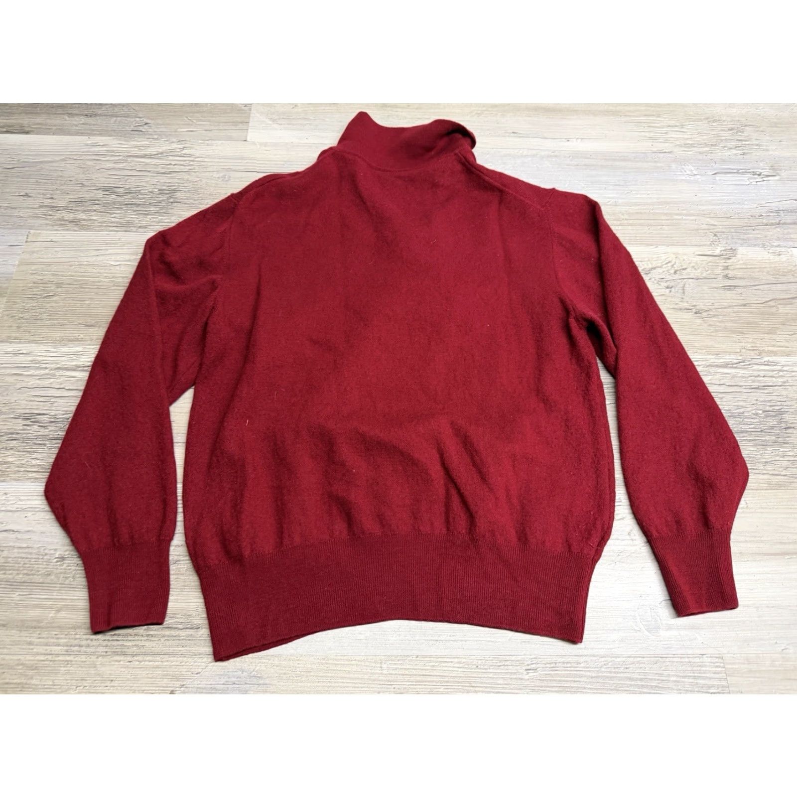 Vintage Morgano Sweater Mens Medium Red Pure New Wool Pullover Knit Collared Button Italy | Knit Style: Tight-Knit | Solid Pattern - Shirt? Size US M / EU 48-50 / 2 - 2 Thumbnail