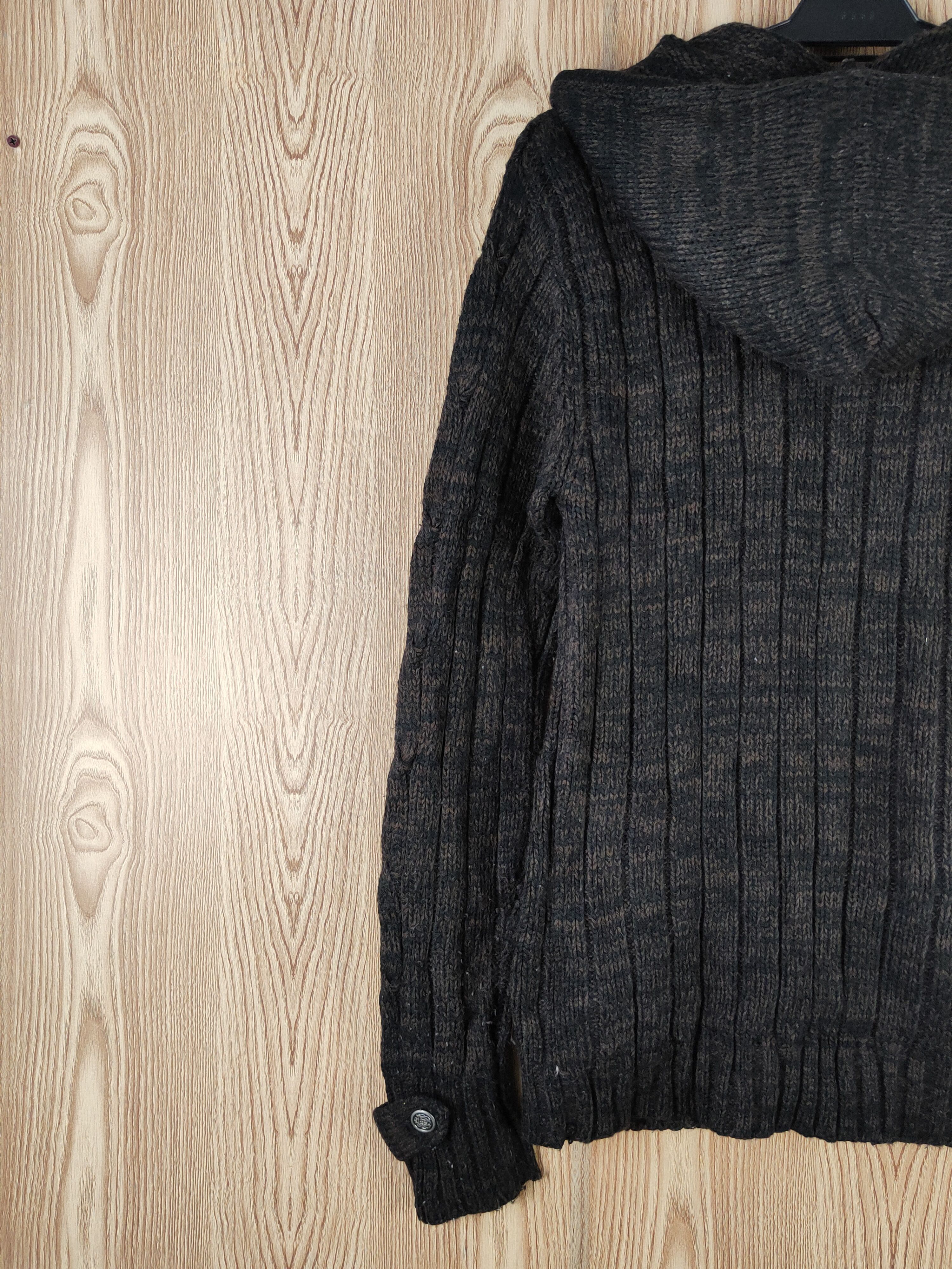 Japanese Brand × Vintage Vintage 💥 Journal Report Black Hoodie Knitwear Sweaters Size US M / EU 48-50 / 2 - 8 Thumbnail