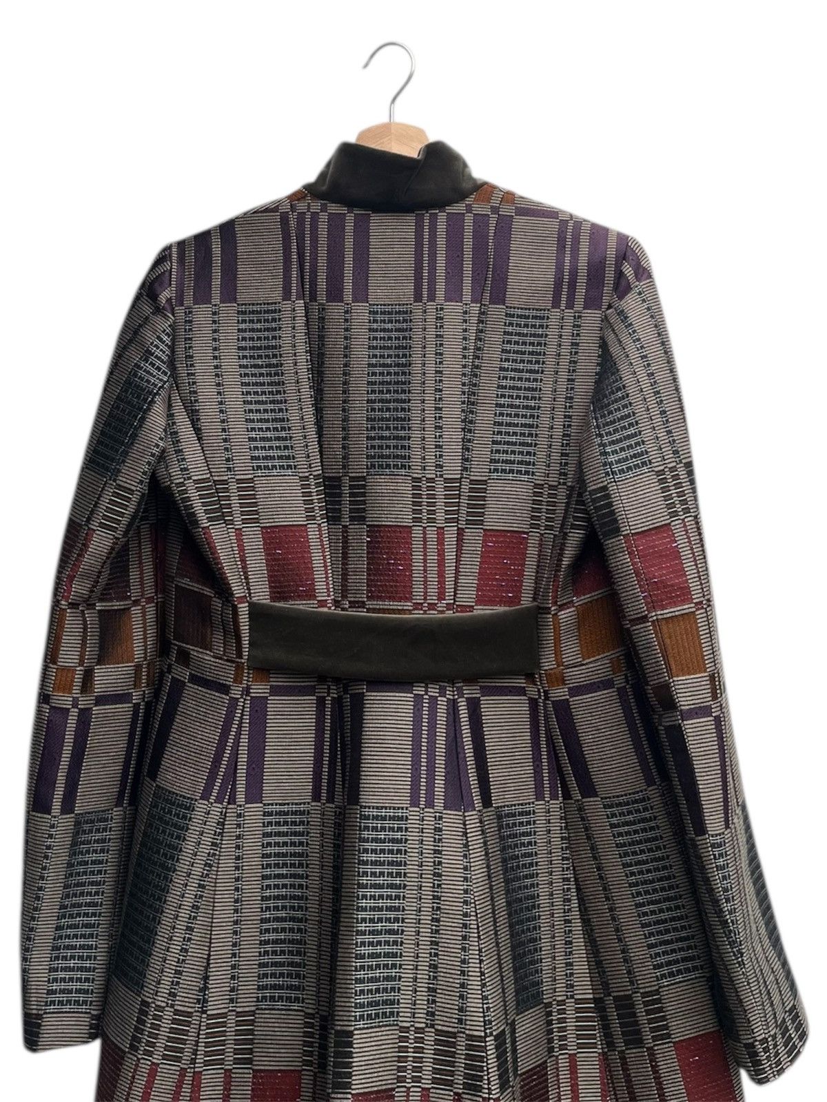 Etro Etro Milano Geometric Pattern Wool Jacquard Coat Size S / US 4 / IT 40 - 11 Thumbnail