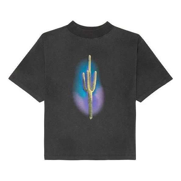 Palm Angels o1gr1nt0425 Cactus T-Shirt in Black Green Size US M / EU 48-50 / 2 - 1 Thumbnail
