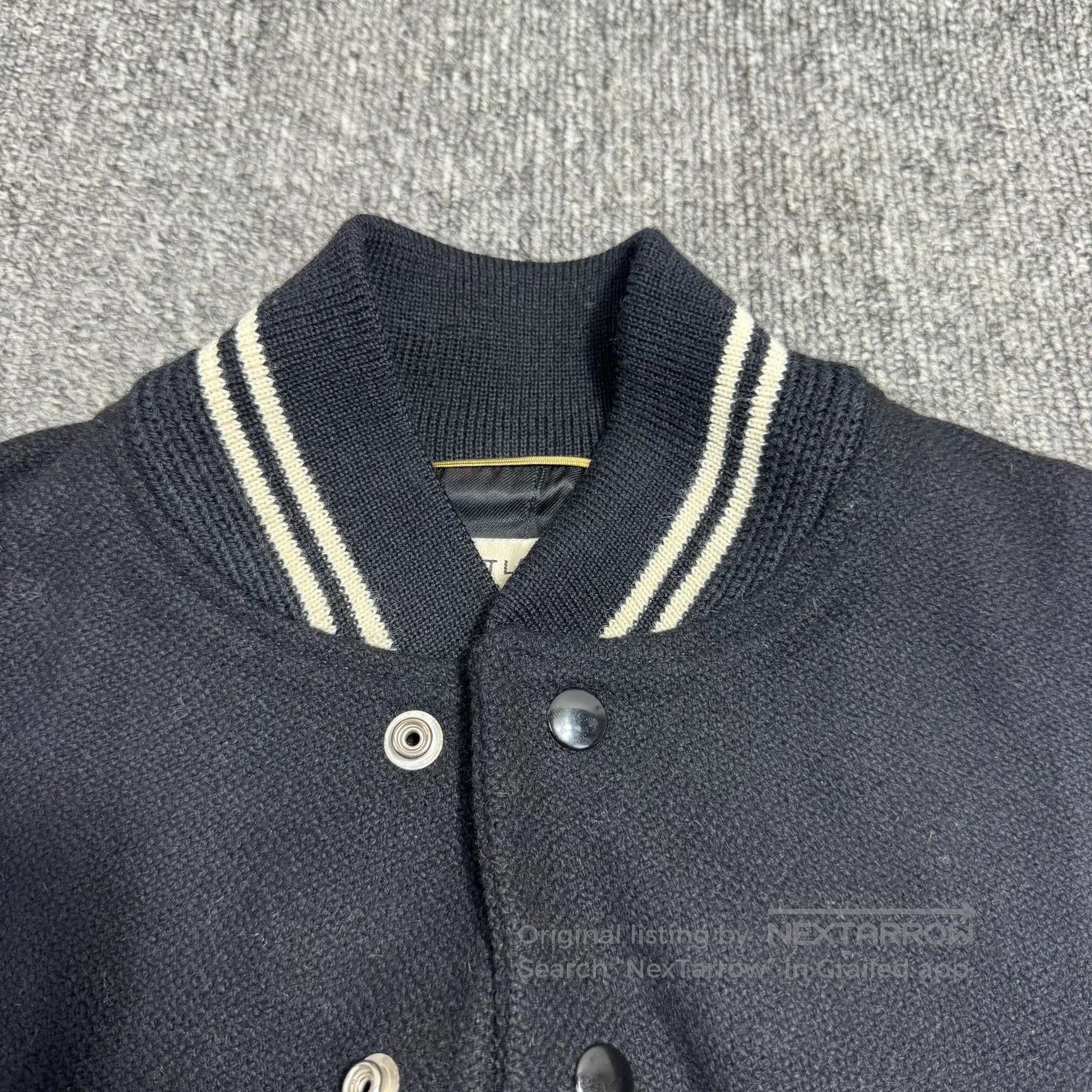 Saint Laurent Paris Saint Laurent Black White Varsity Jacket. Size US XXS / EU 40 - 3 Thumbnail