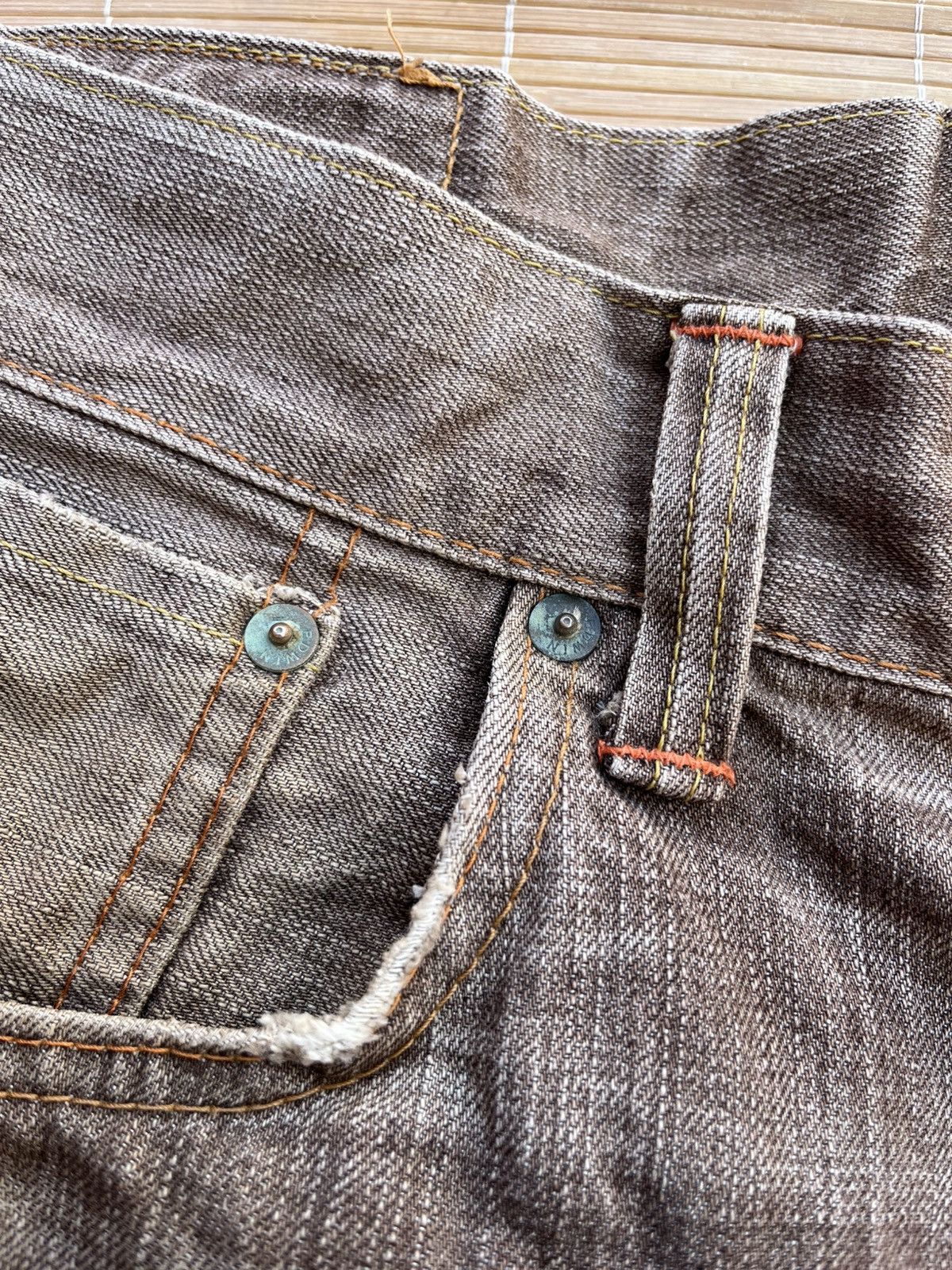Edwin Vintage Edwin 505zx selvedge denim distress Size US 35 - 9 Thumbnail