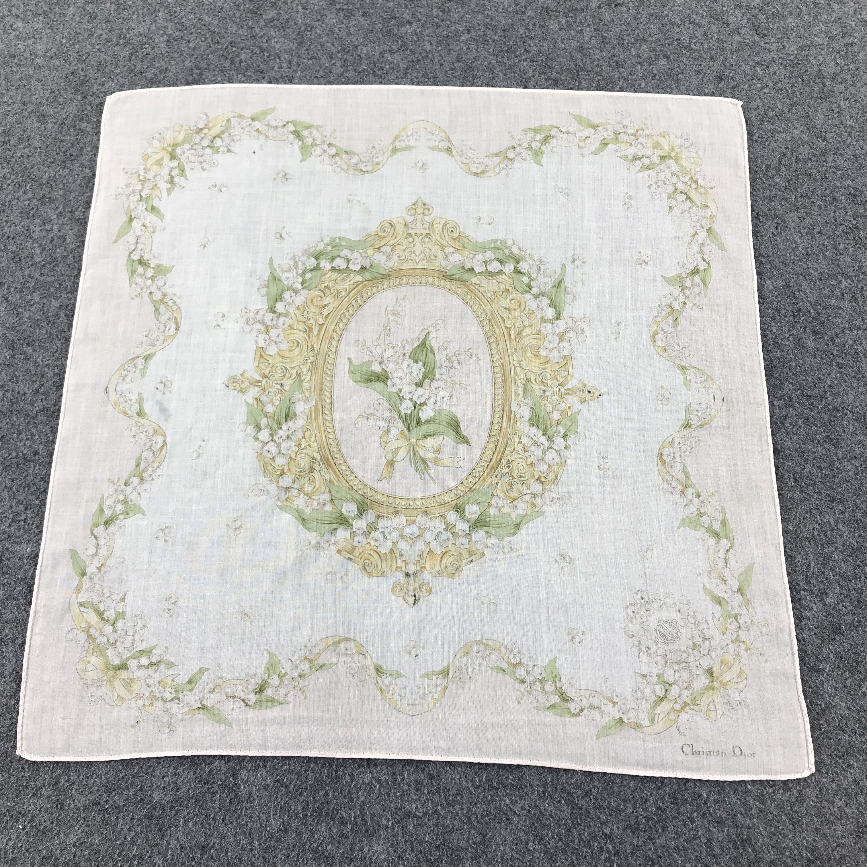 Christian Dior Monsieur Christian Dior Handkerchief Neckerchief Bandana H295 Size ONE SIZE - 1 Thumbnail