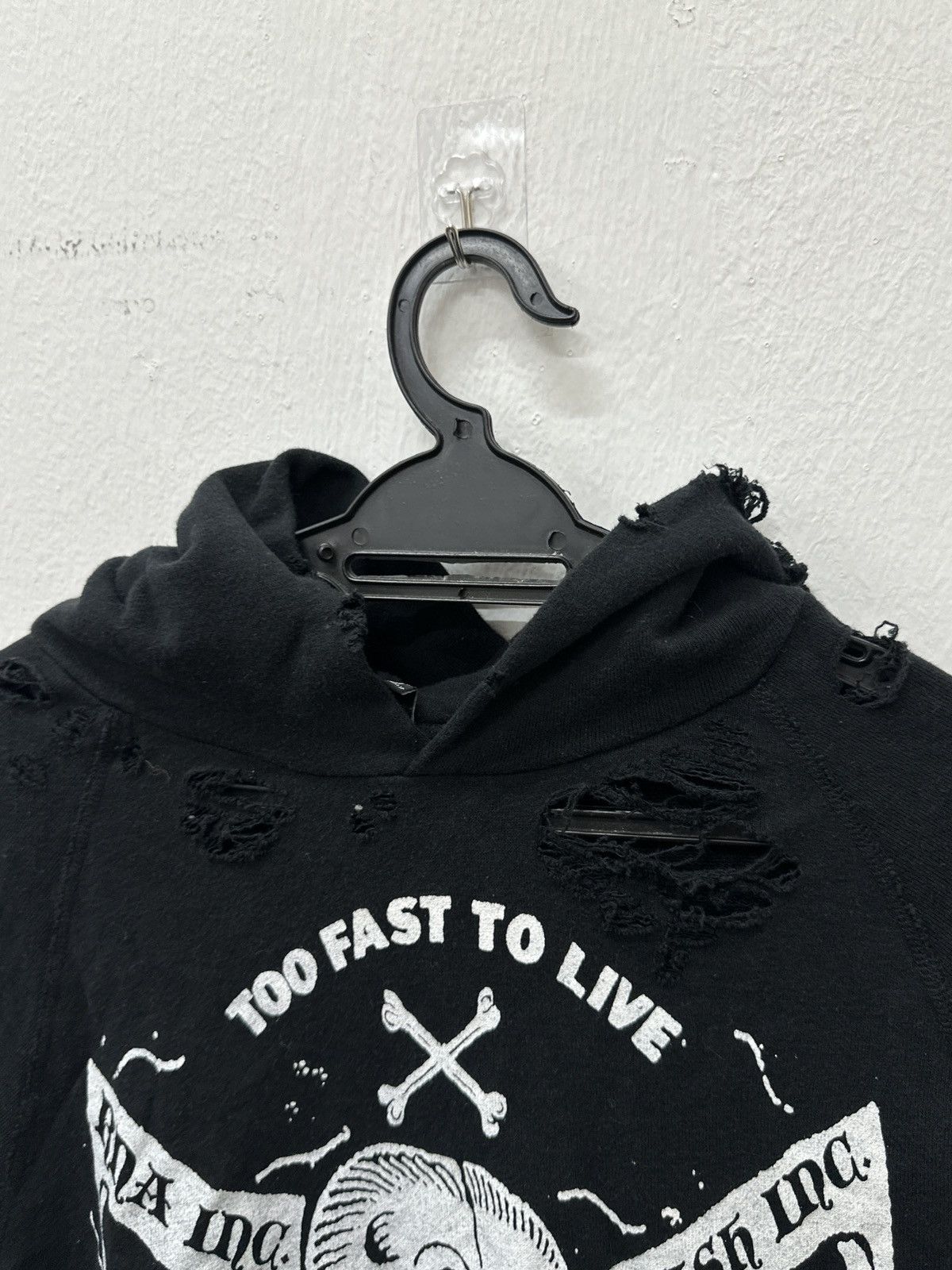 Japanese Brand RNA Japanese “Too Fast To Live Too Young To Die” Distressed Size US M / EU 48-50 / 2 - 13 Thumbnail