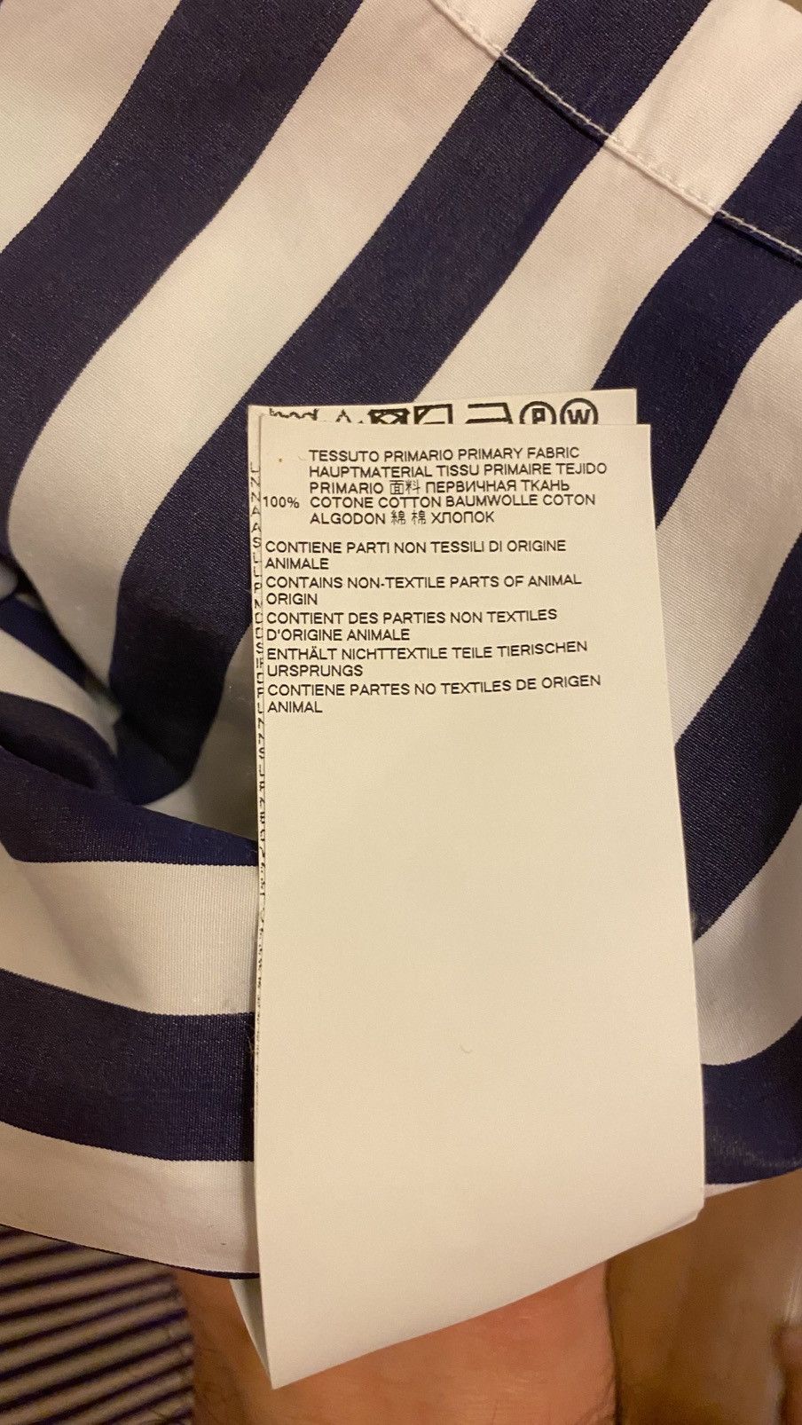 Maison Margiela Maison Margiela Patchwork Stripe Shirt Size 41 Made in Italy Size US L / EU 52-54 / 3 - 6 Thumbnail