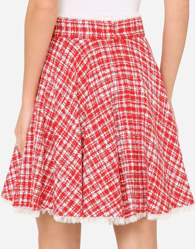 Dolce & Gabbana o1y0925 Mini Skirt in Red/White Size 27" / US 4 / IT 40 - 5 Thumbnail