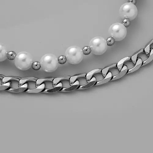 Jewelry Pearl Double Layered Necklace Size ONE SIZE - 5 Thumbnail