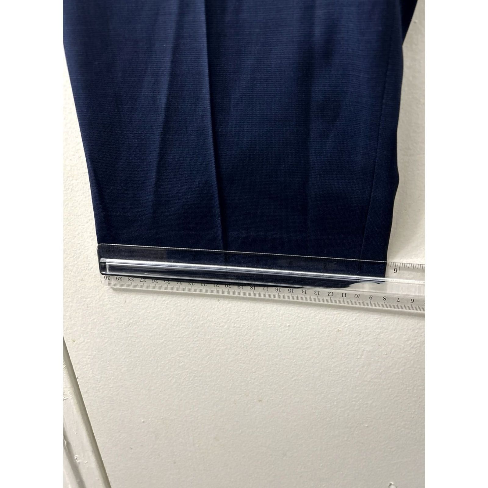 Vintage VINTAGE? No. Michael Strahan Collection Dress Pants Mens 42x32 Navy Blue Wool Blend Trousers Size US 42 / EU 58 - 5 Thumbnail