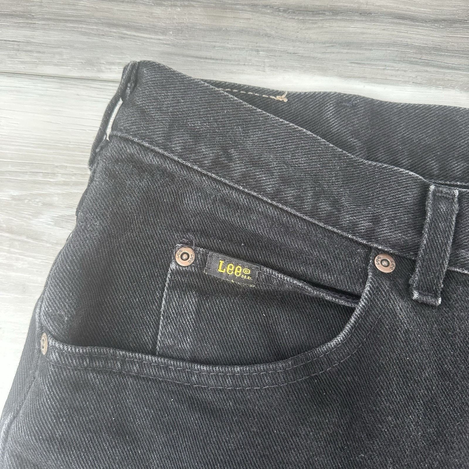 Lee Vintage Lee Union Made USA Washed Black Jeans Mens 36x34 Size US 36 / EU 52 - 7 Thumbnail