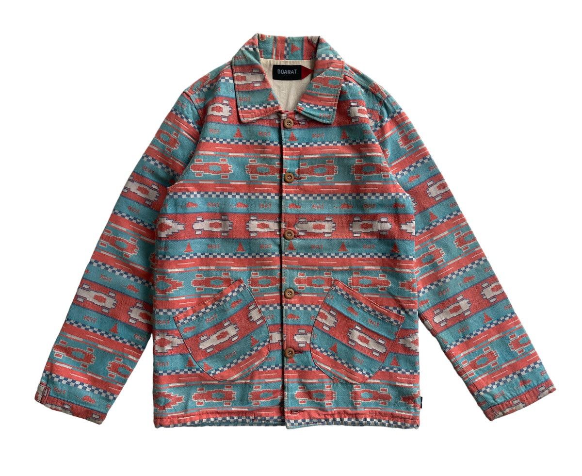 Japanese Brand DOARAT JAPAN AZTEC NATIVE CHORE JACKET Size US M / EU 48-50 / 2 - 6 Thumbnail
