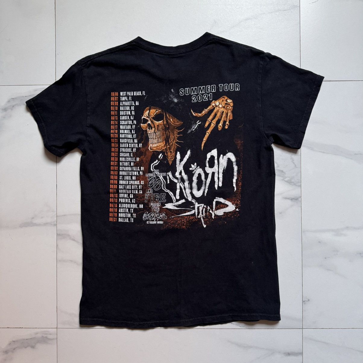 Band Tees Korn + Staind Summer Tour ‘21 T-Shirt Size US M / EU 48-50 / 2 - 3 Thumbnail